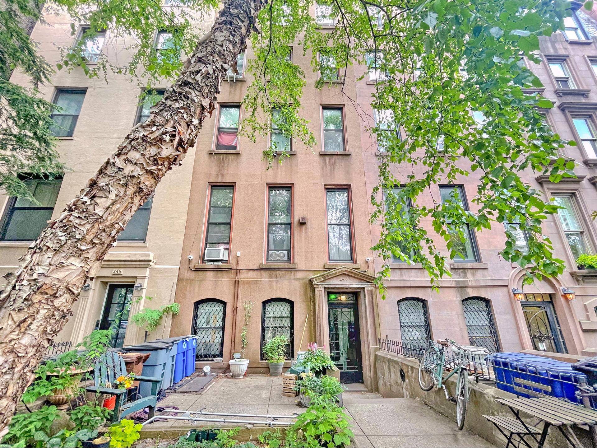 Introducing 246 Washington Avenue, a late nineteenth century fully free market 5 unit neo grec multifamily brownstone in historic Clinton Hill, located on a serene tree lined block, between Dekalb ...