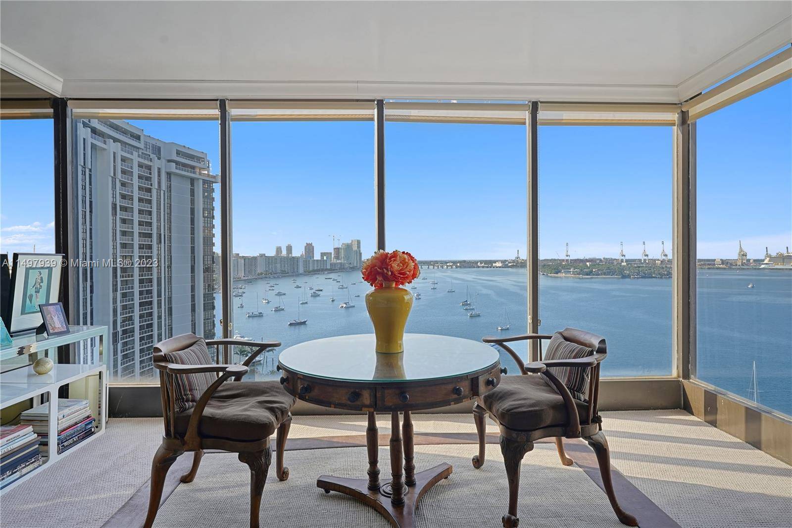 Welcome home to THE most unusual penthouse unit in Belle Isle, with THE most spectacular panoramic, floor to ceiling views of the Miami Skyline !
