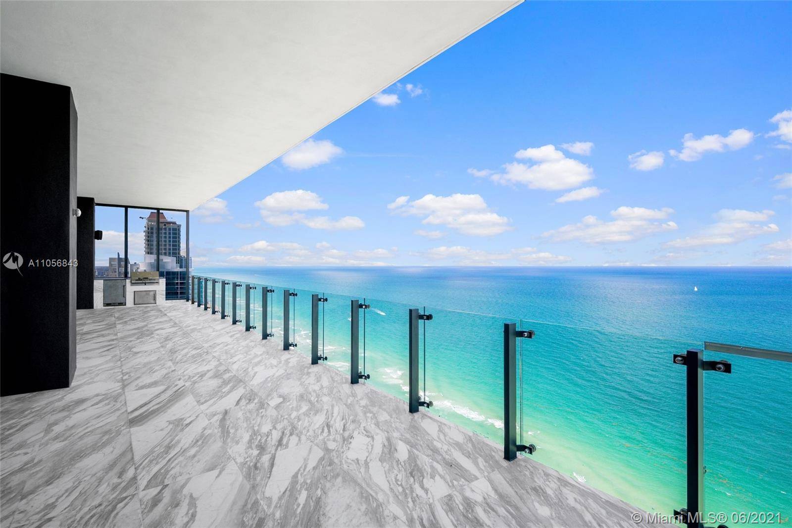 Exquisite oceanfront combined unit at Muse with expansive 360 degree views around your full floor unit of both the ocean and skyline with your very own private pool and summer ...