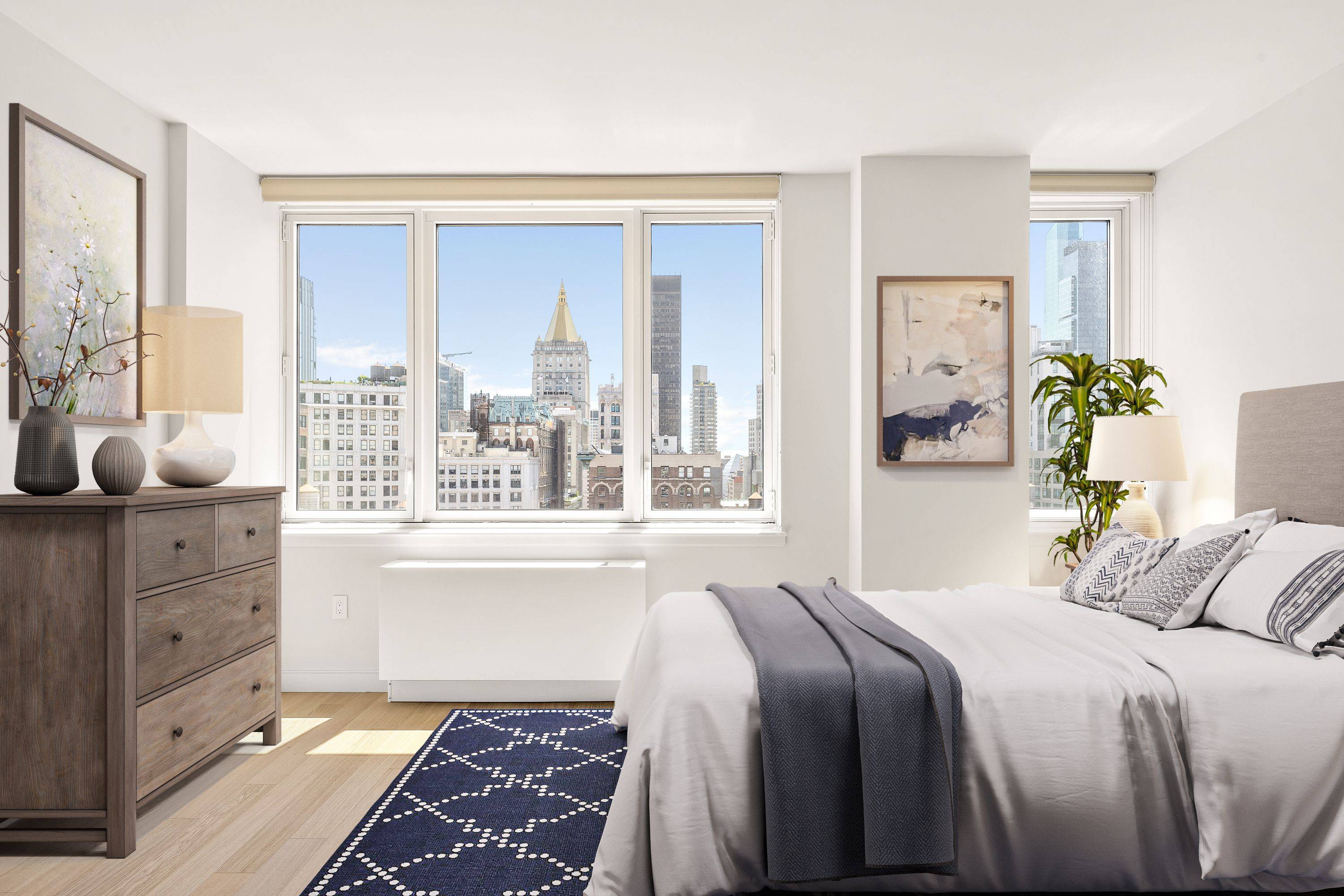 This ALCOVE STUDIO 1BA has outstanding views to the east.