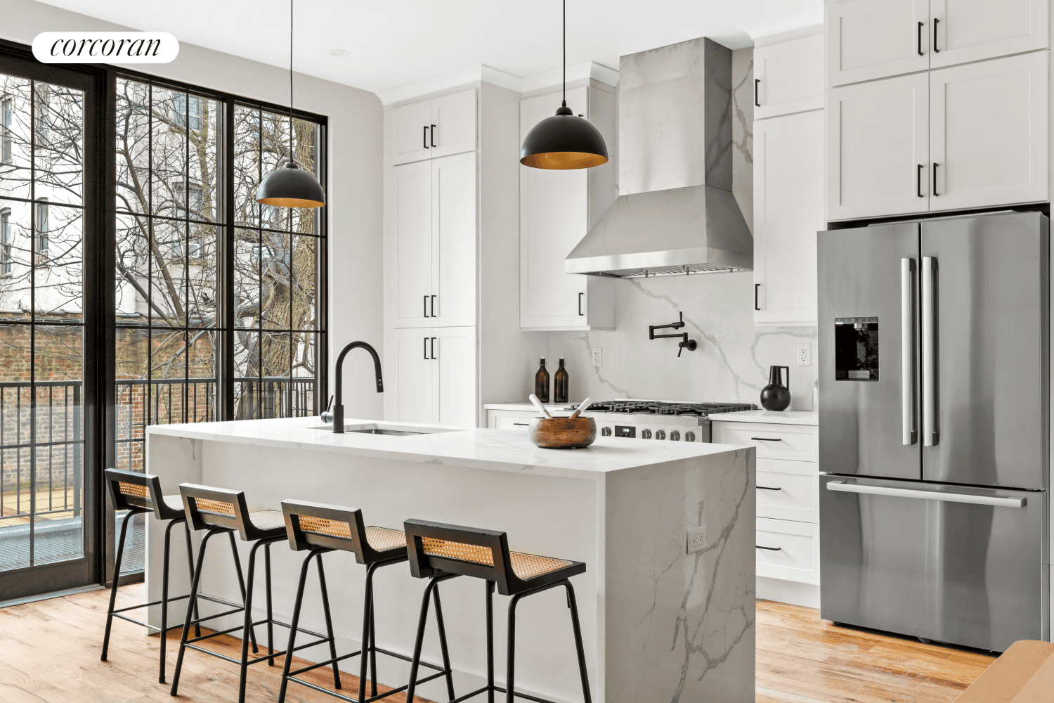 Be the first to inhabit this exceptional, fully renovated triplex nestled within a townhouse in the thriving north section of Crown Heights.