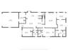 Downstairs floor plan with room sizes
