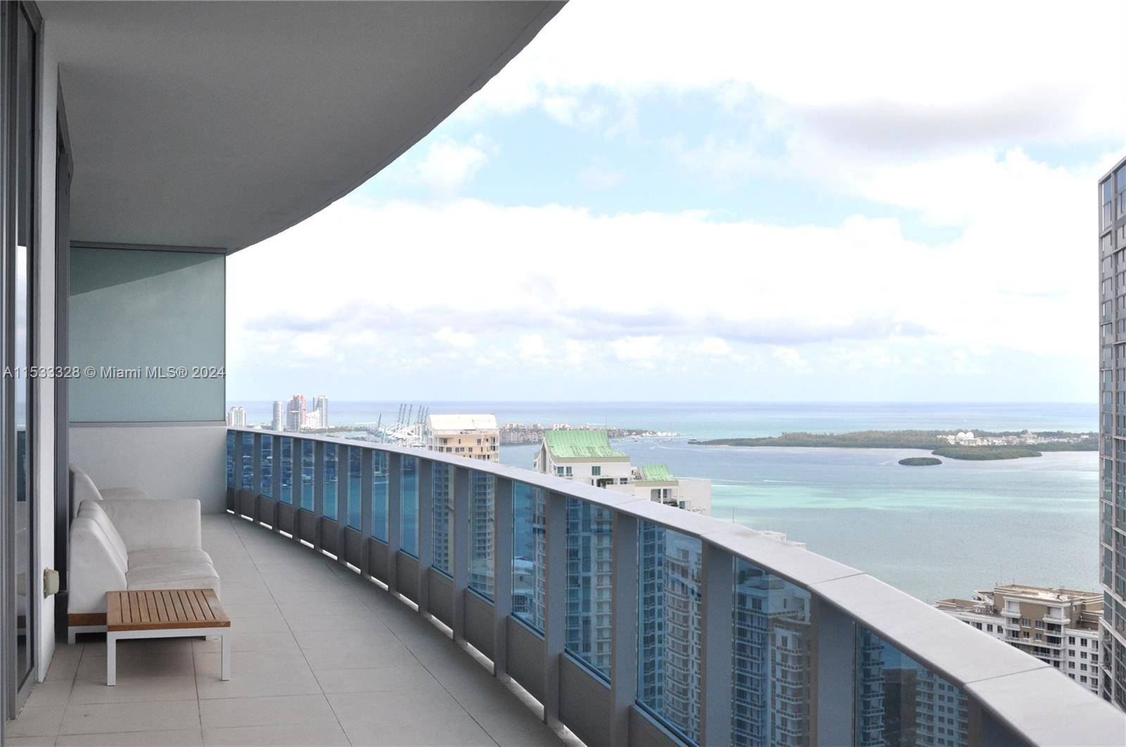 Stunning contemporary lower penthouse unit with soaring high ceilings, nestled in the heart of Brickell, Miami's vibrant epicenter.