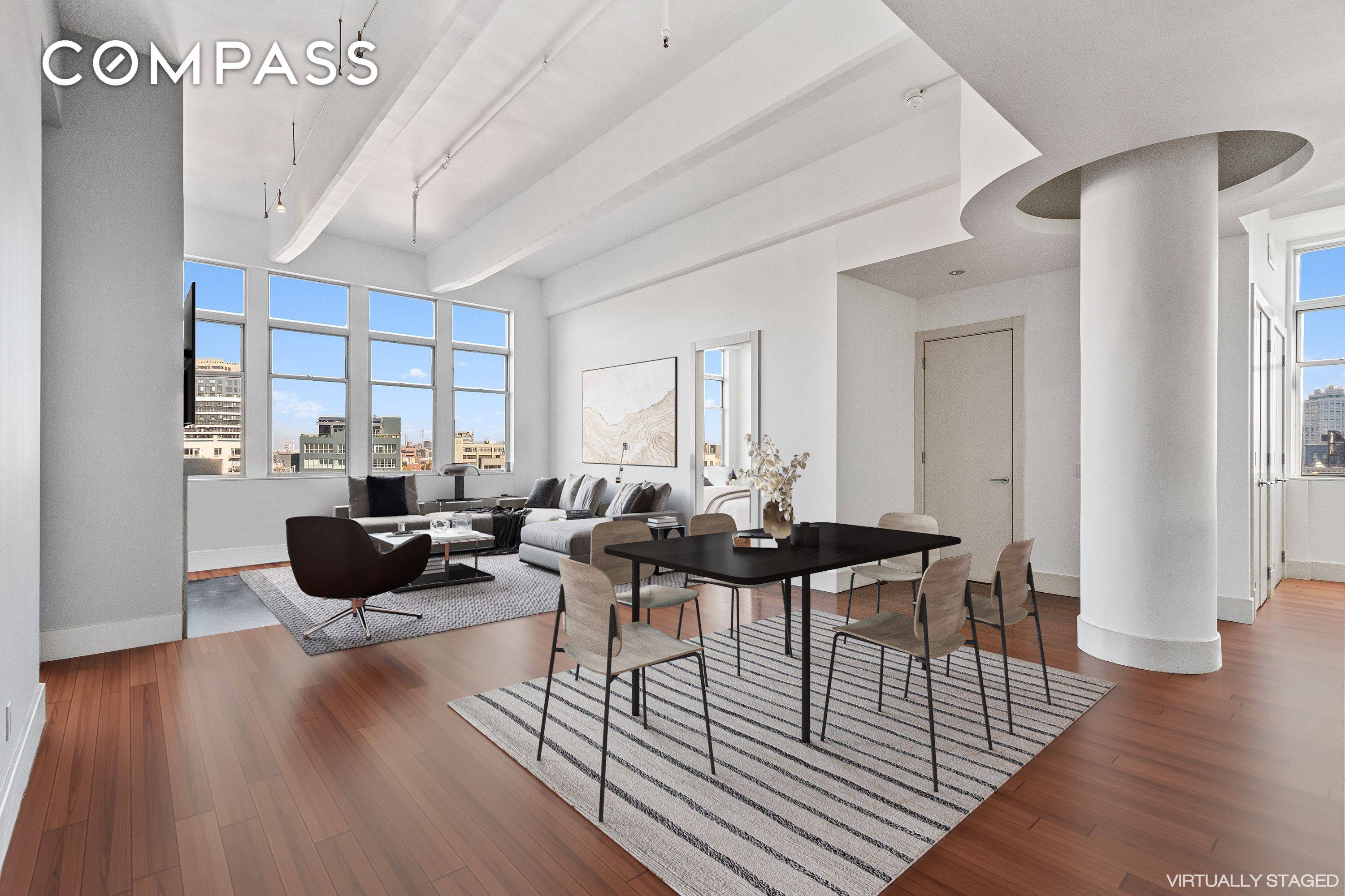 Experience quintessential loft living in this chic, truly stunning 2 bedroom 2.