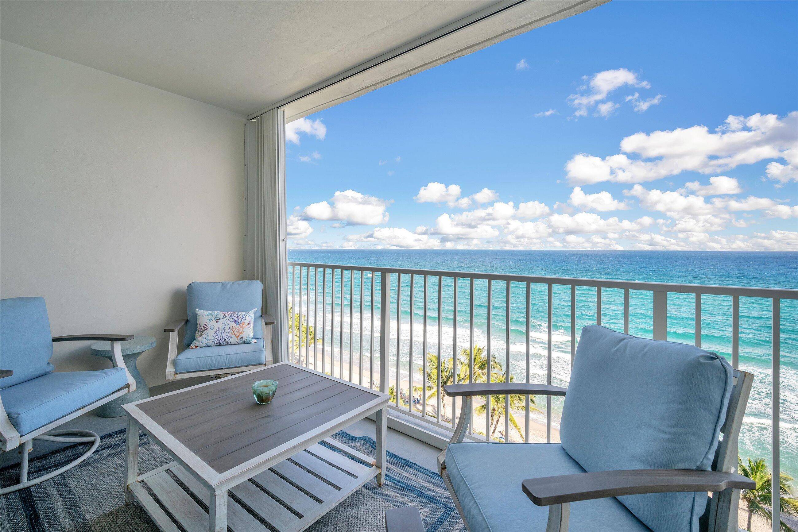 Newly renovated Oceanfront furnished 2 bed 2 bath condo available for annual lease.