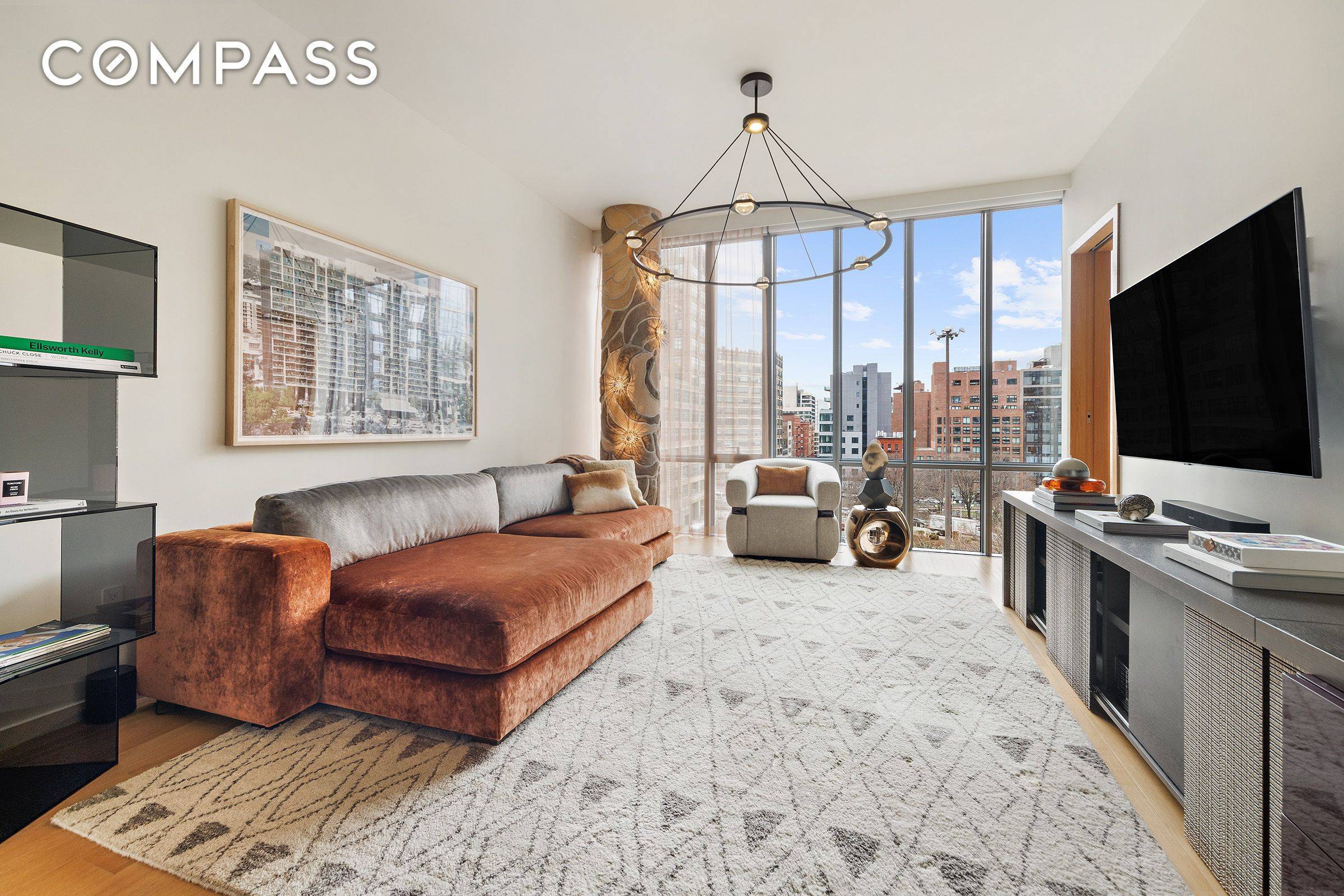 Rare opportunity to own an oversized one bedroom in Renzo Piano's first residential development in New York City.