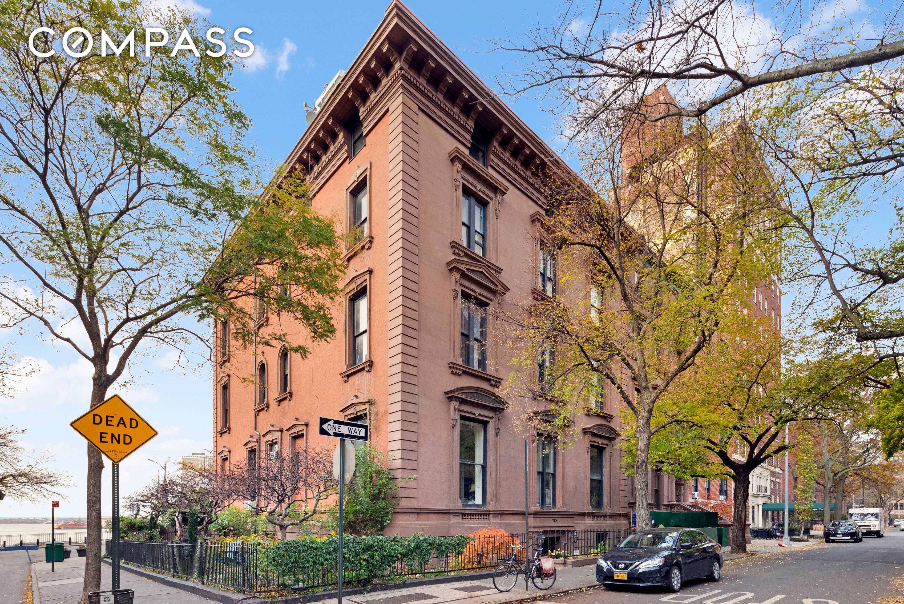 Live in the grandest mansion in NYC s loveliest location on the Promenade at the corner of Remsen Street.