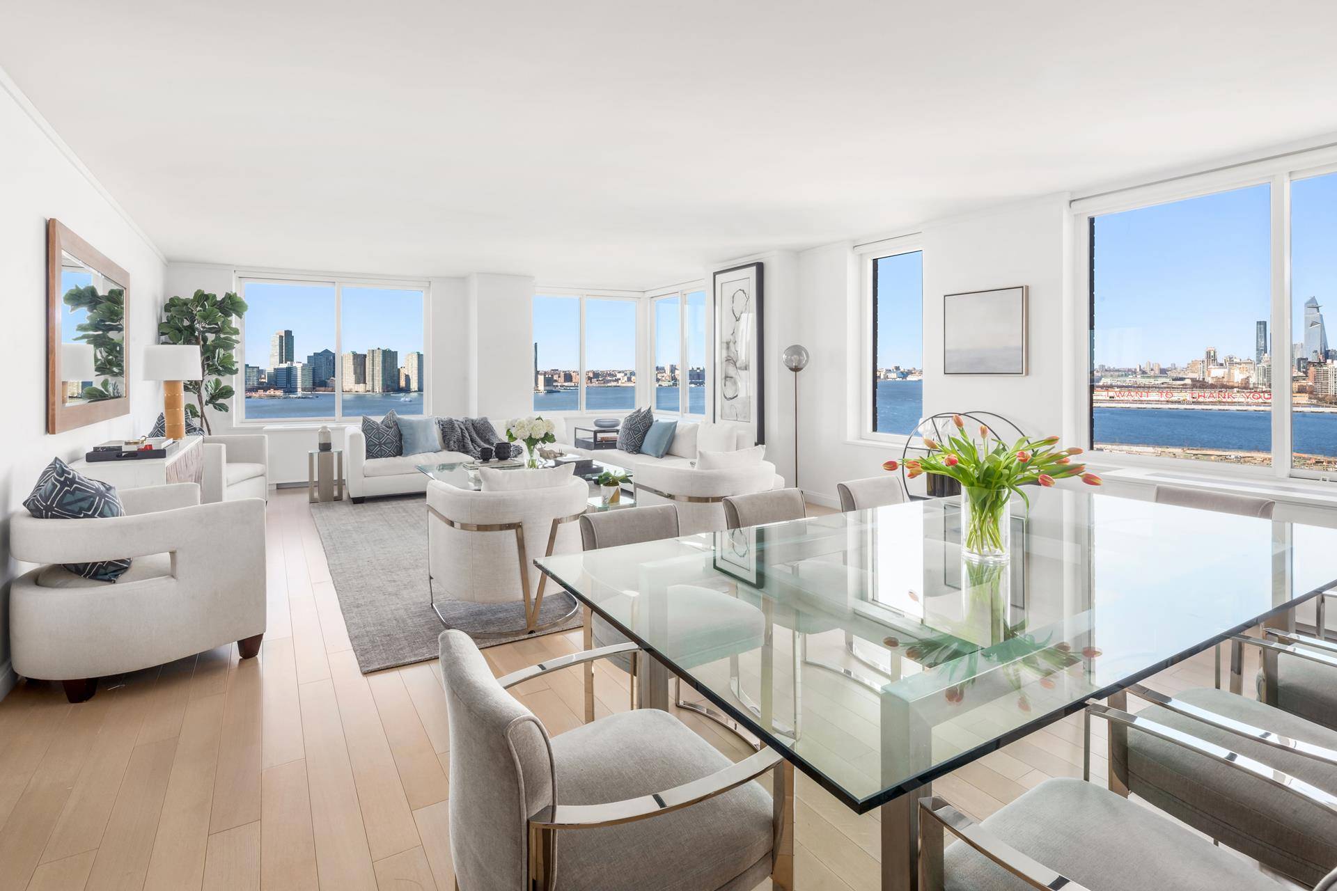 Enjoy Panoramic Hudson river views from this stunning 5 bedroom 4.