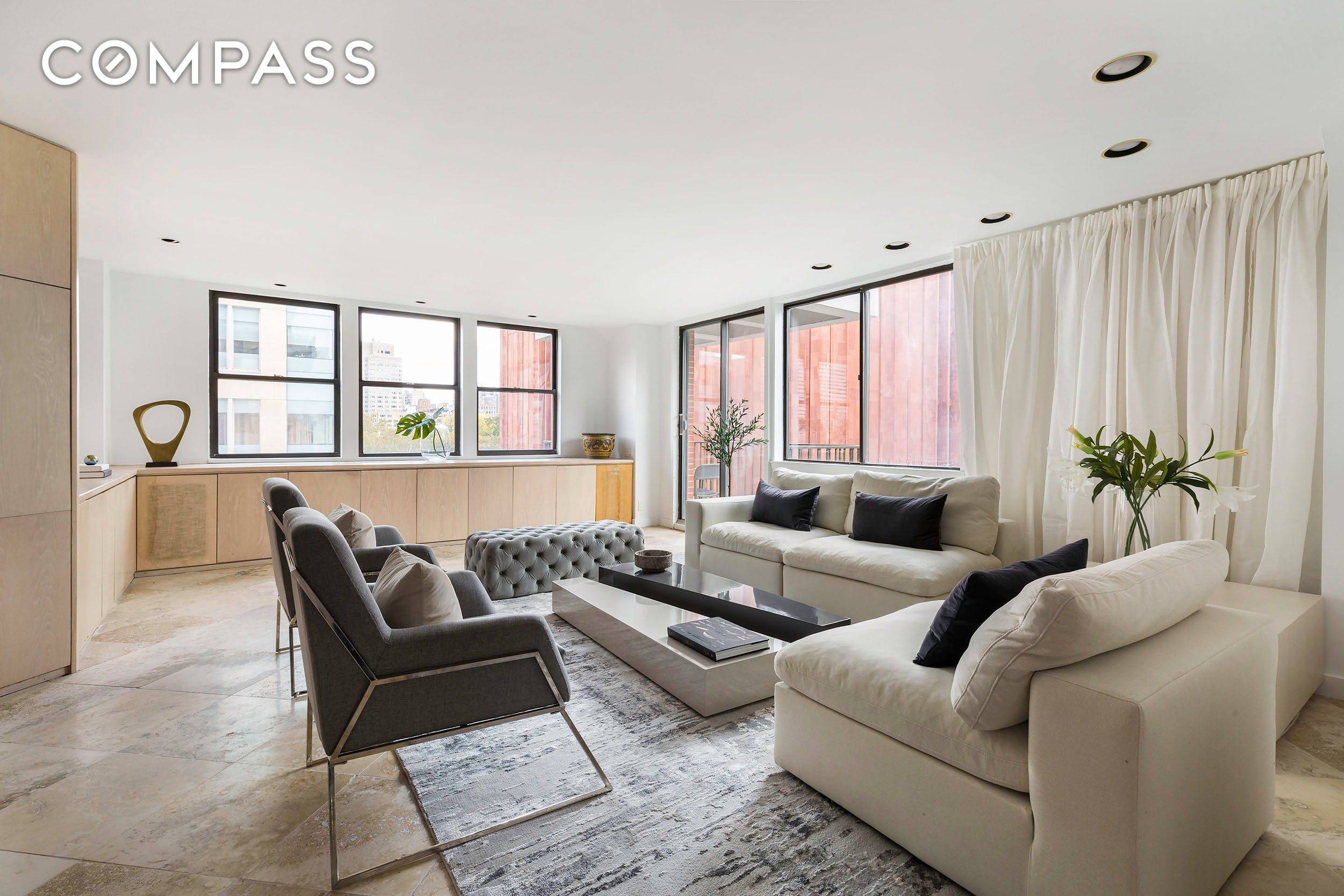 Rarely can you find an expansive full floor loft with 3 open exposures in central Greenwich Village with views of Washington Square Park from indoors and out.