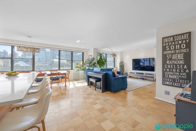 7 East 14th St. 1009 is a high floor, sprawling home in a full service coop in the heart of the Village.