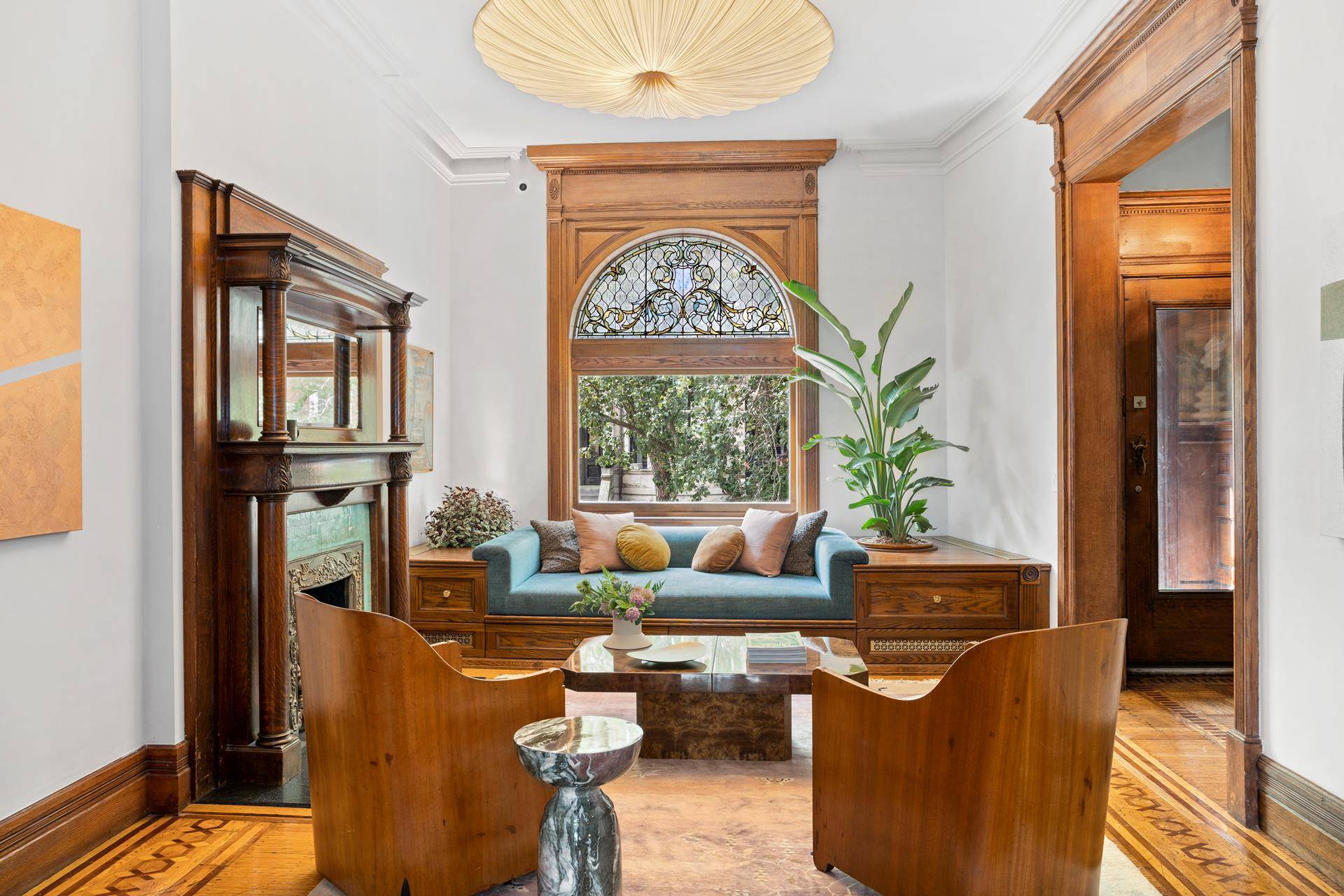 Built just before 1900, this Romanesque Revival townhouse underwent a two and a half year renovation, expanding its footprint and updating its amenities.