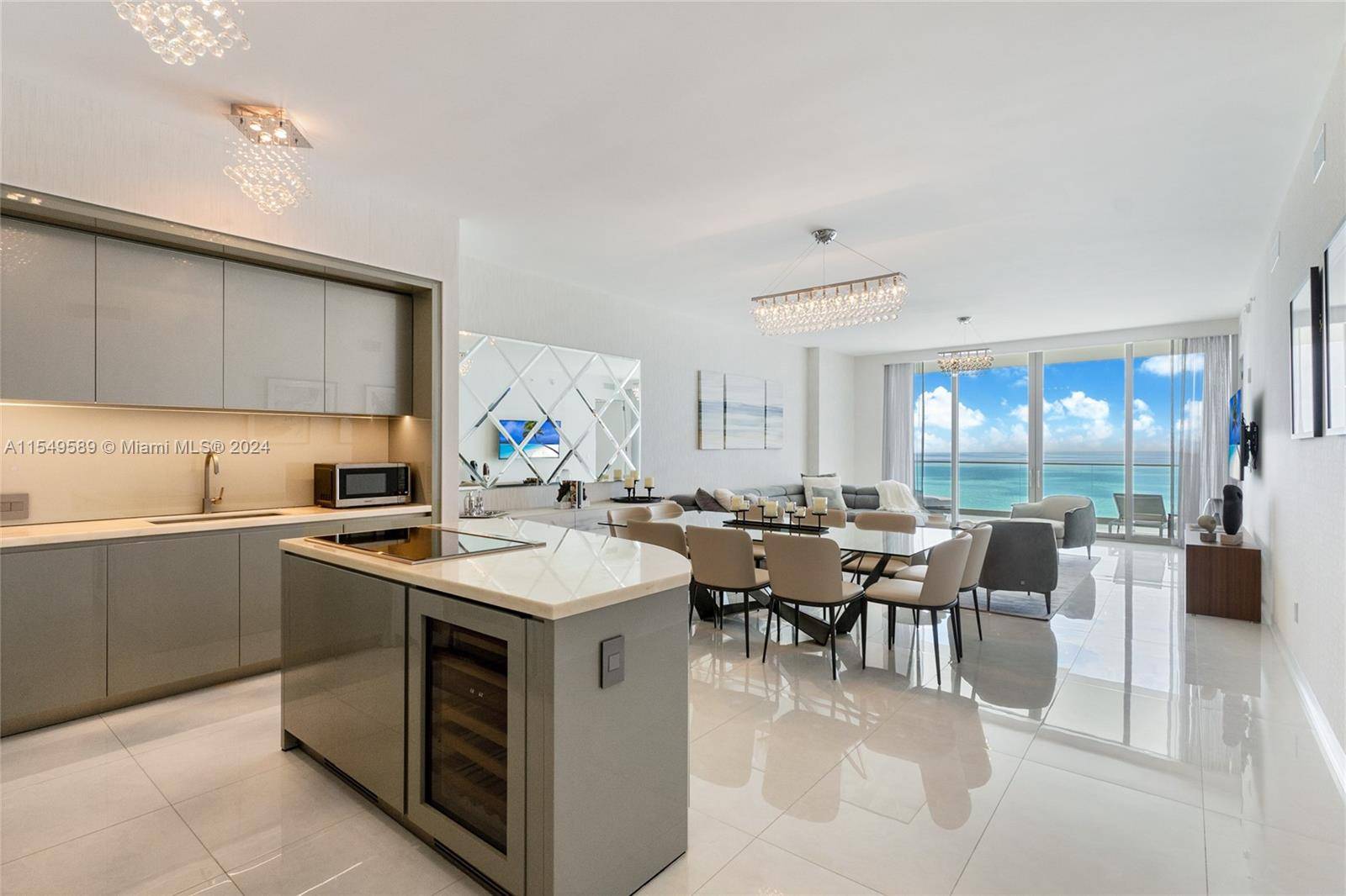 Residences by Armani Casa 2703 offered fully furnished and turnkey for lease.