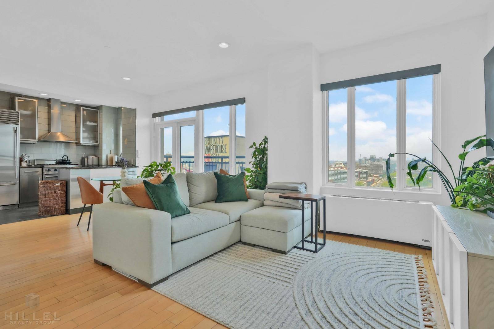 Is it possible a 1 Bedroom condo residence in Downtown Brooklyn with not one, but two balconies, offering a mesmerizing city skyline and river view ?