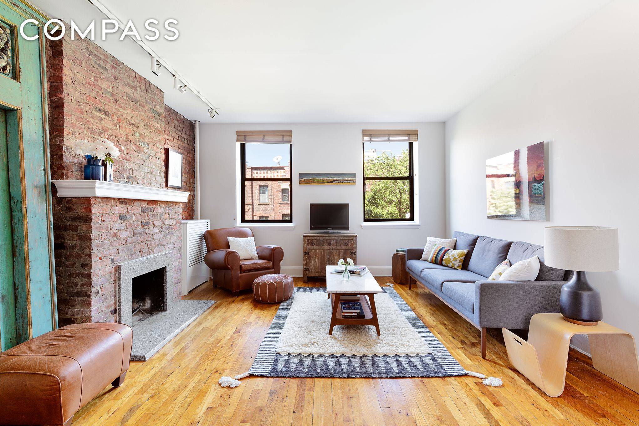 This charming, meticulously maintained two bedroom co op is situated on one of Park Slope's most desirable tree lined streets.