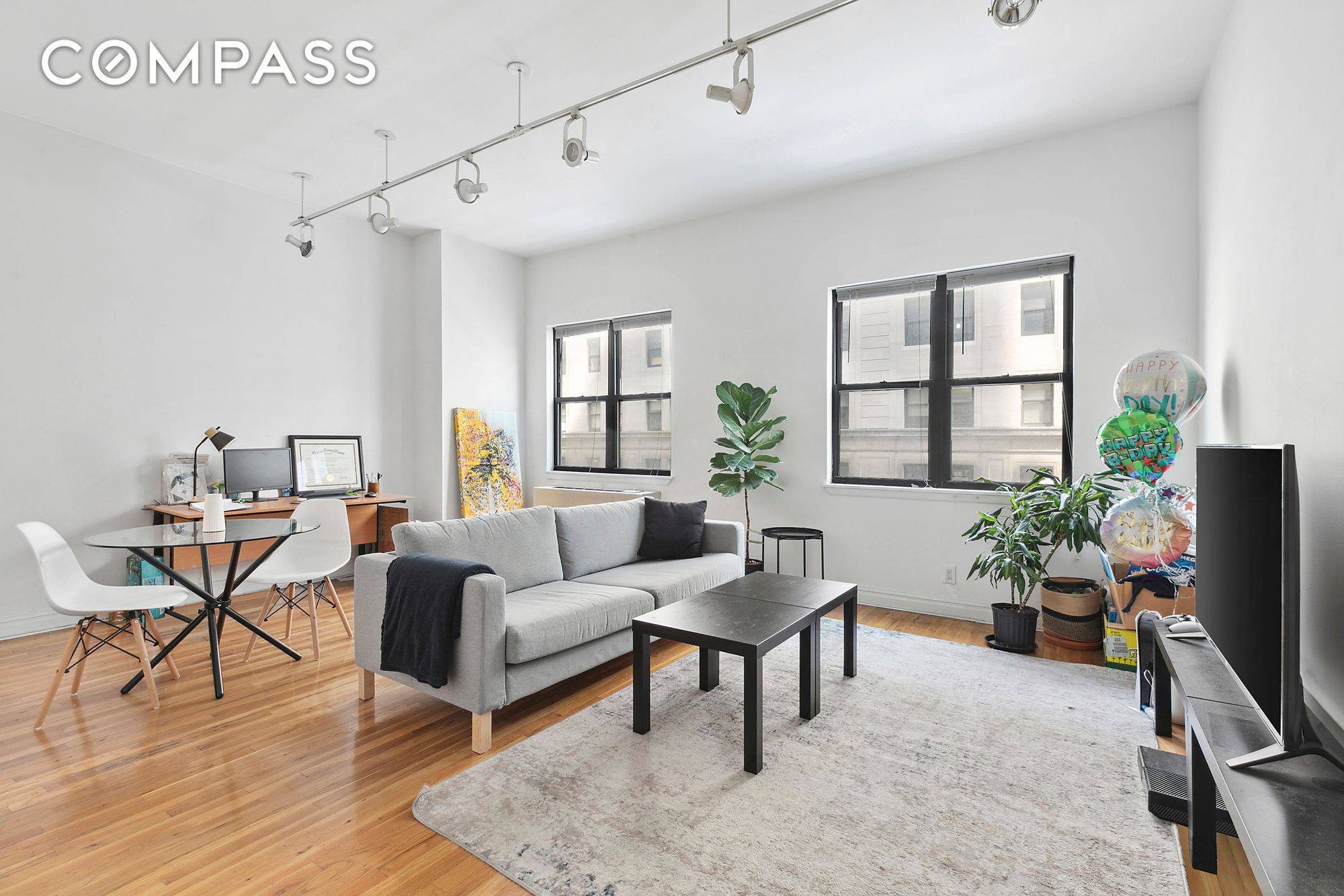 Centrally located and super spacious, this two bedroom loft with high ceilings, oversized windows and hardwood floors will be available beginning September.