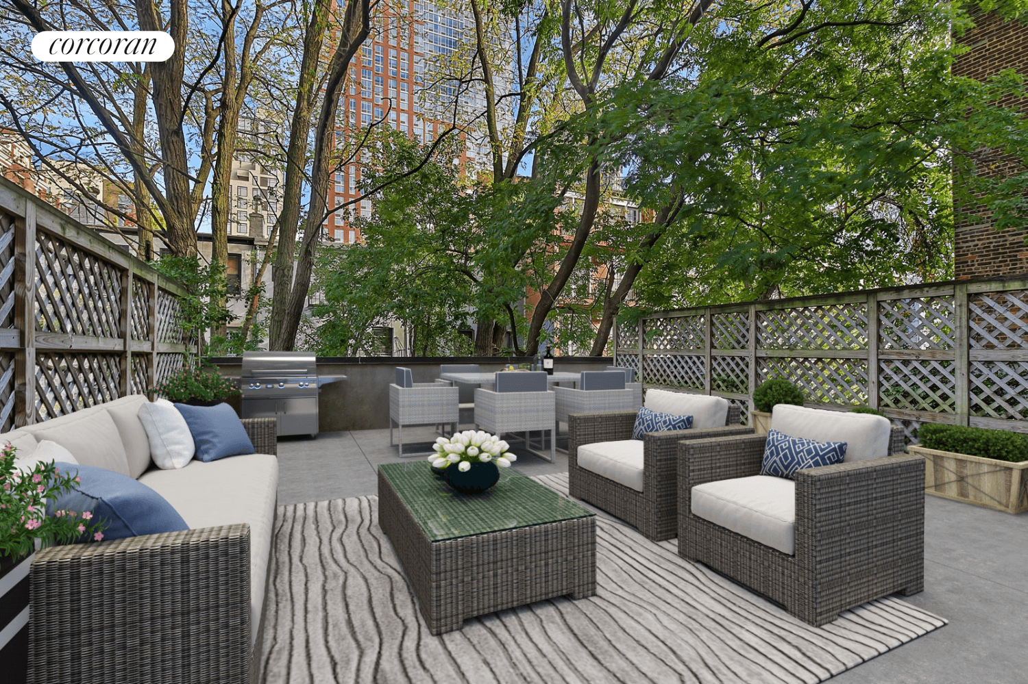 Tranquil oasis at the heart of Boerum Hill with a huge Private Terrace !