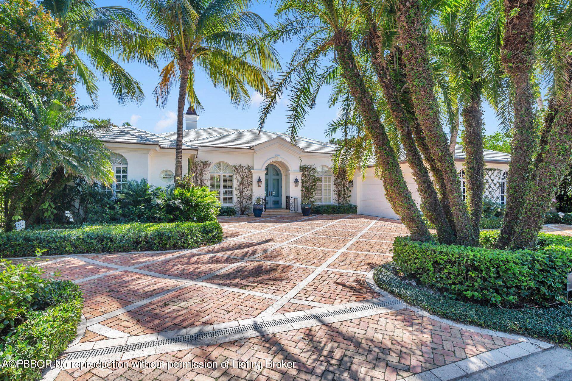 Exquisite Palm Beach home is now available for sale on one of the best streets in the North End of the Island.