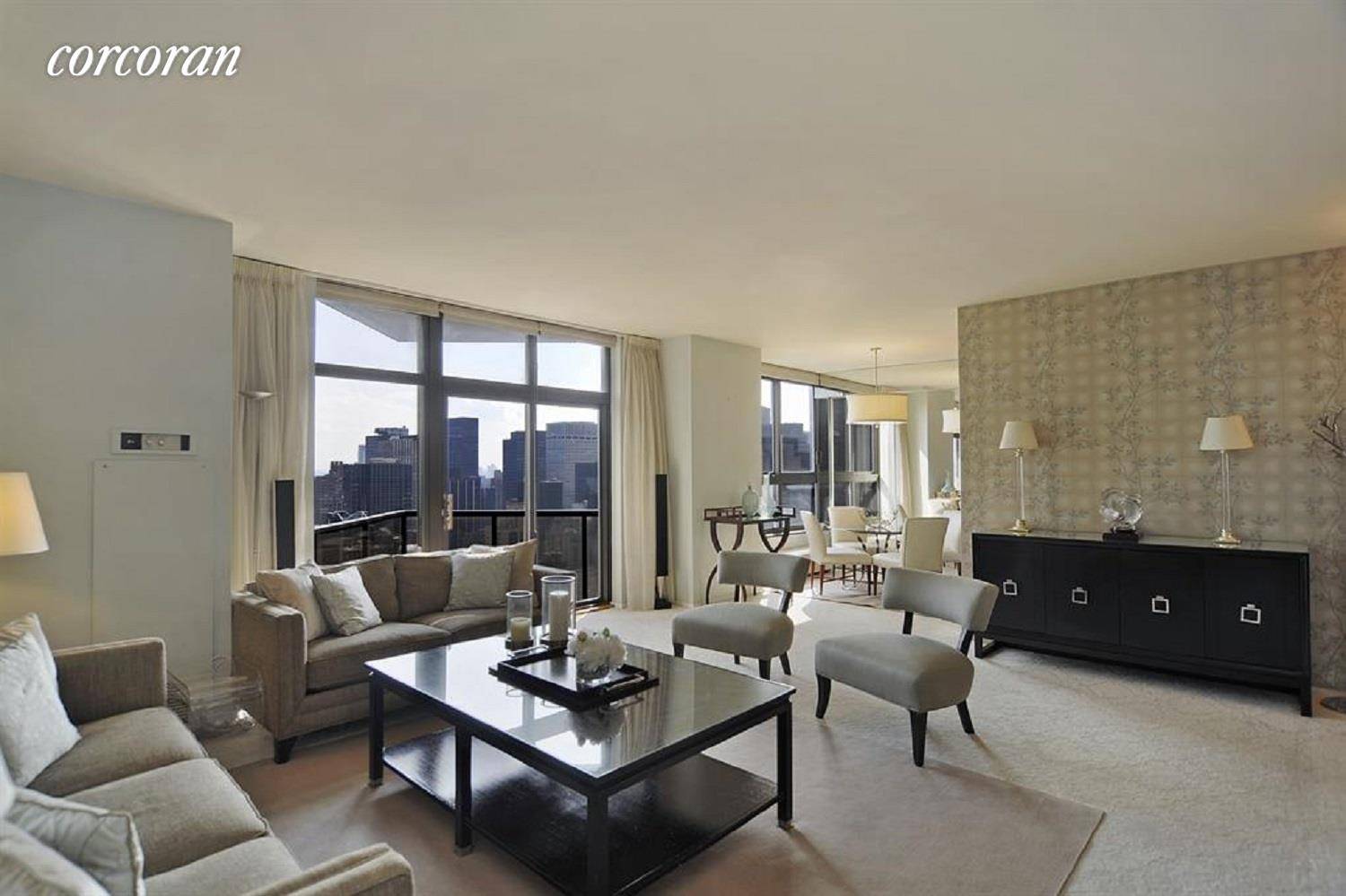 Penthouse 46B is a south facing 2 bedroom, 2.