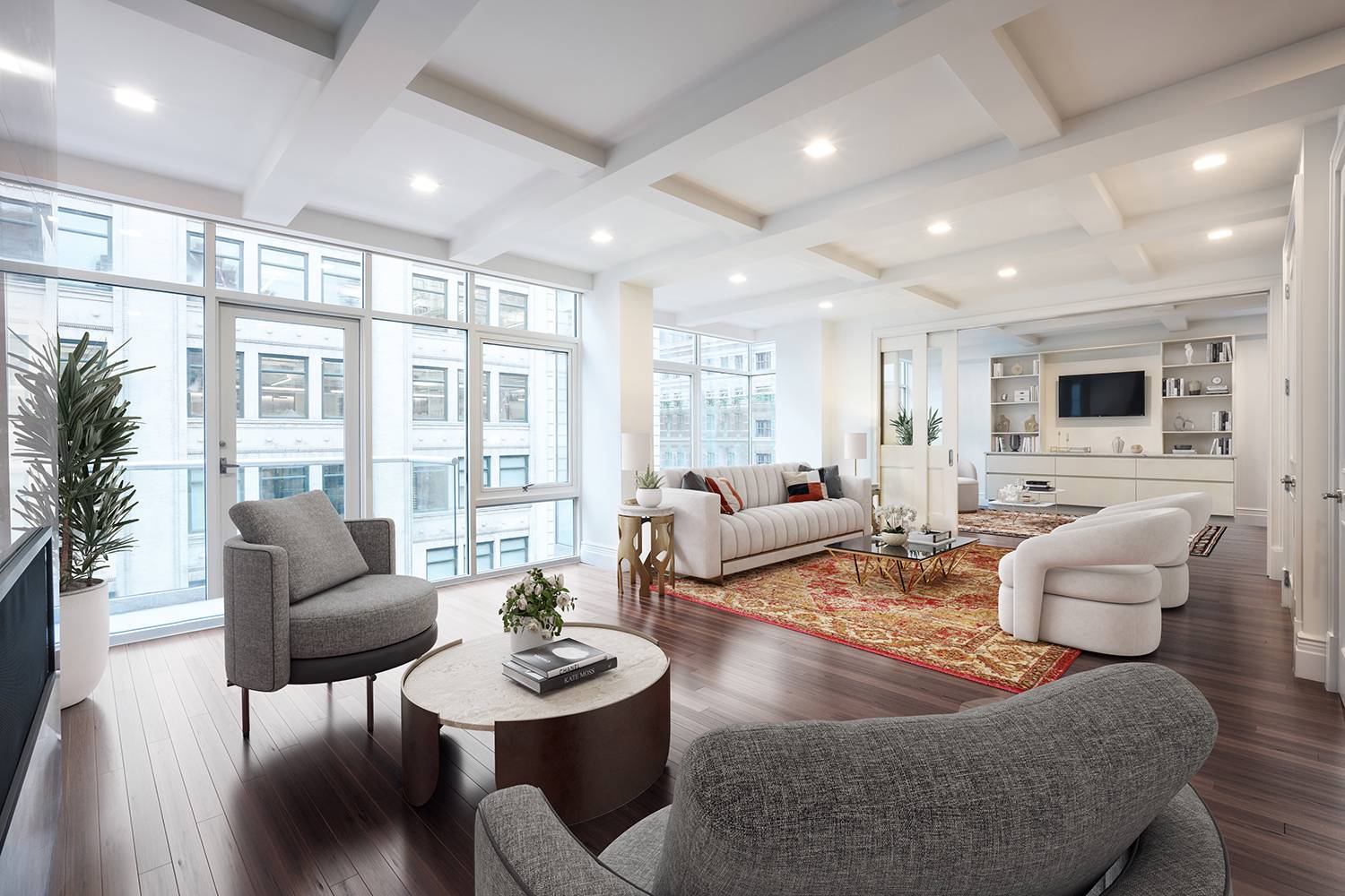 A fabulous triplex penthouse nestled in the heart of Hudson Square !