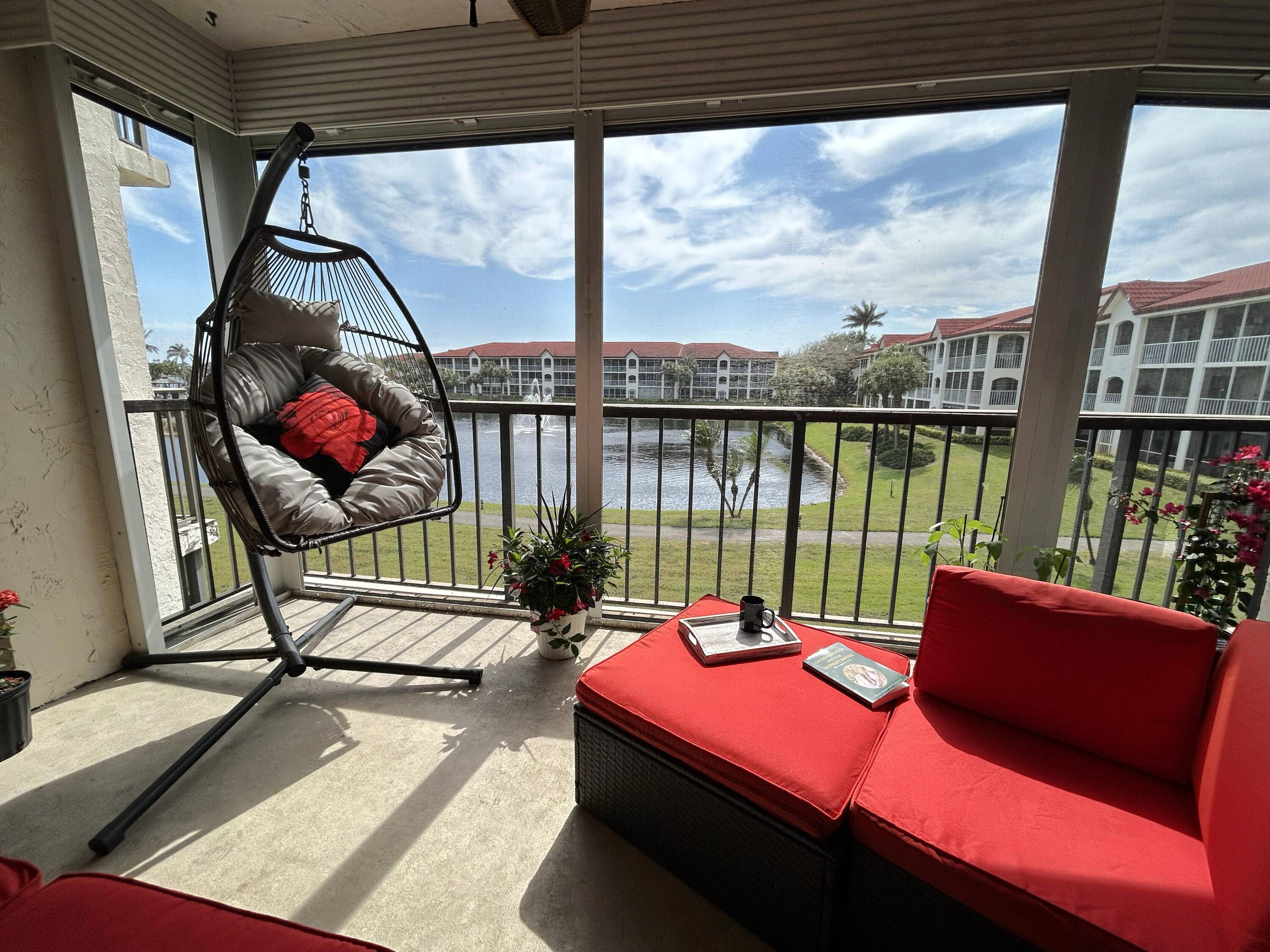 Resort style living ! Featuring breathtaking views of the community lake with a fountain, the pool clubhouse area and bonus view of the intracoastal waterway from the balcony.