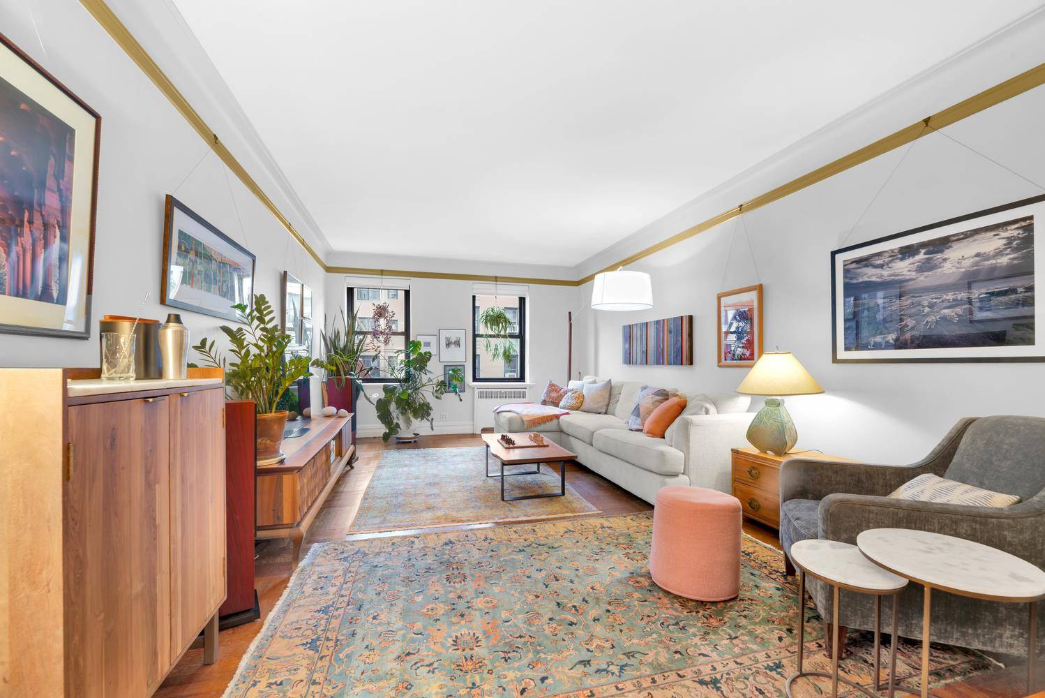 Welcome home. Space, light, and pre war details abound in this sprawling 2 bedroom, 2 bath residence in Hudson Heights.