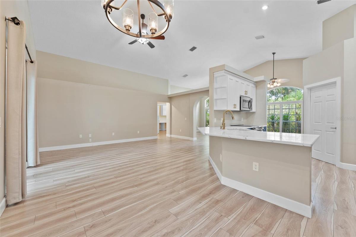dining and living area