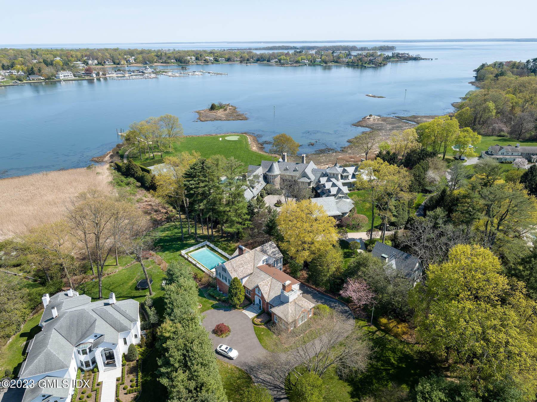 Spectacular waterfront Colonial w gorgeous year round LIS waterviews in a private gated association close to town.