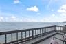Balcony overlooking the Long Island Sound
