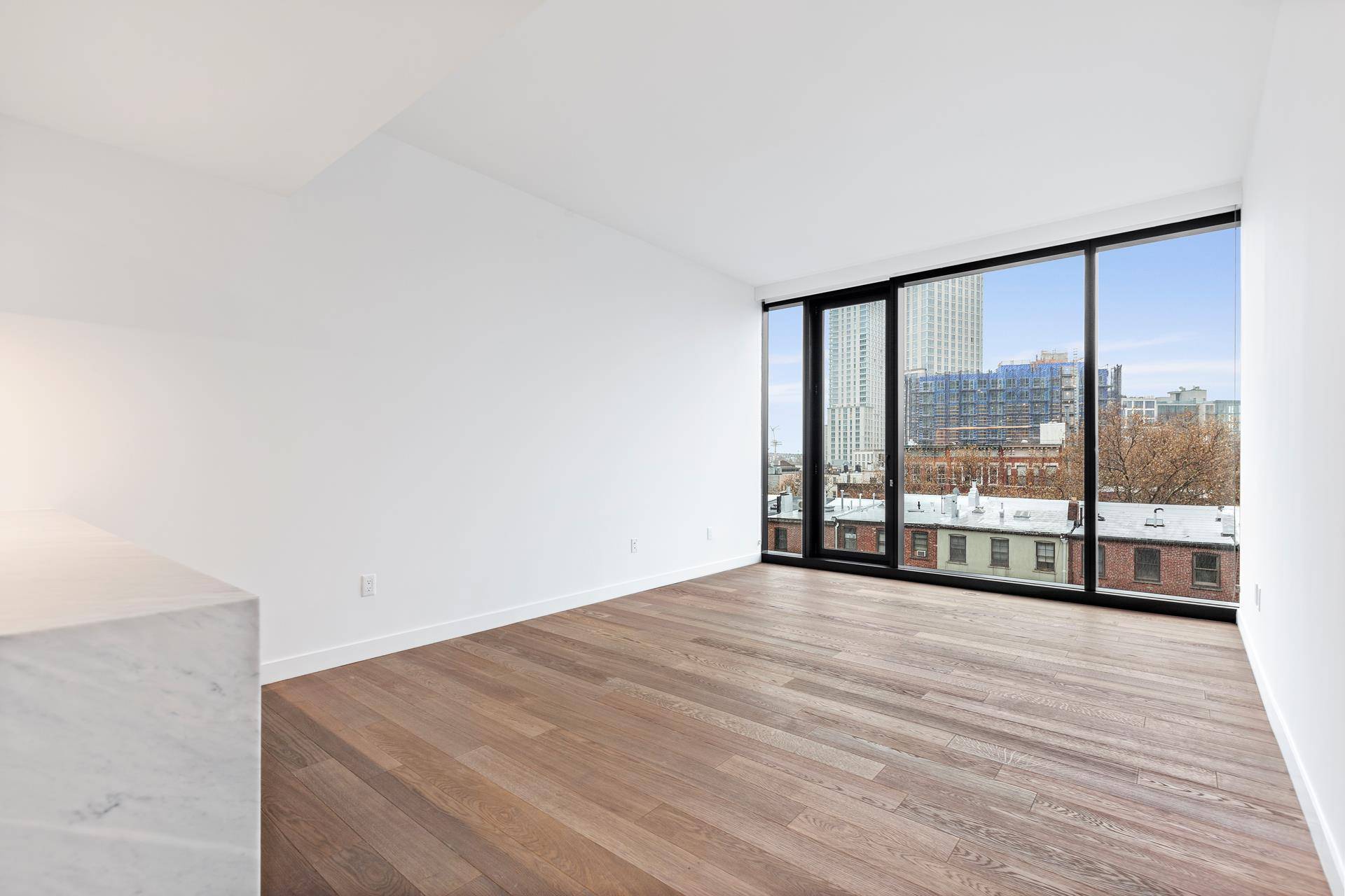 South facing 1 bedroom at CORTE, a new construction in Long Island City.