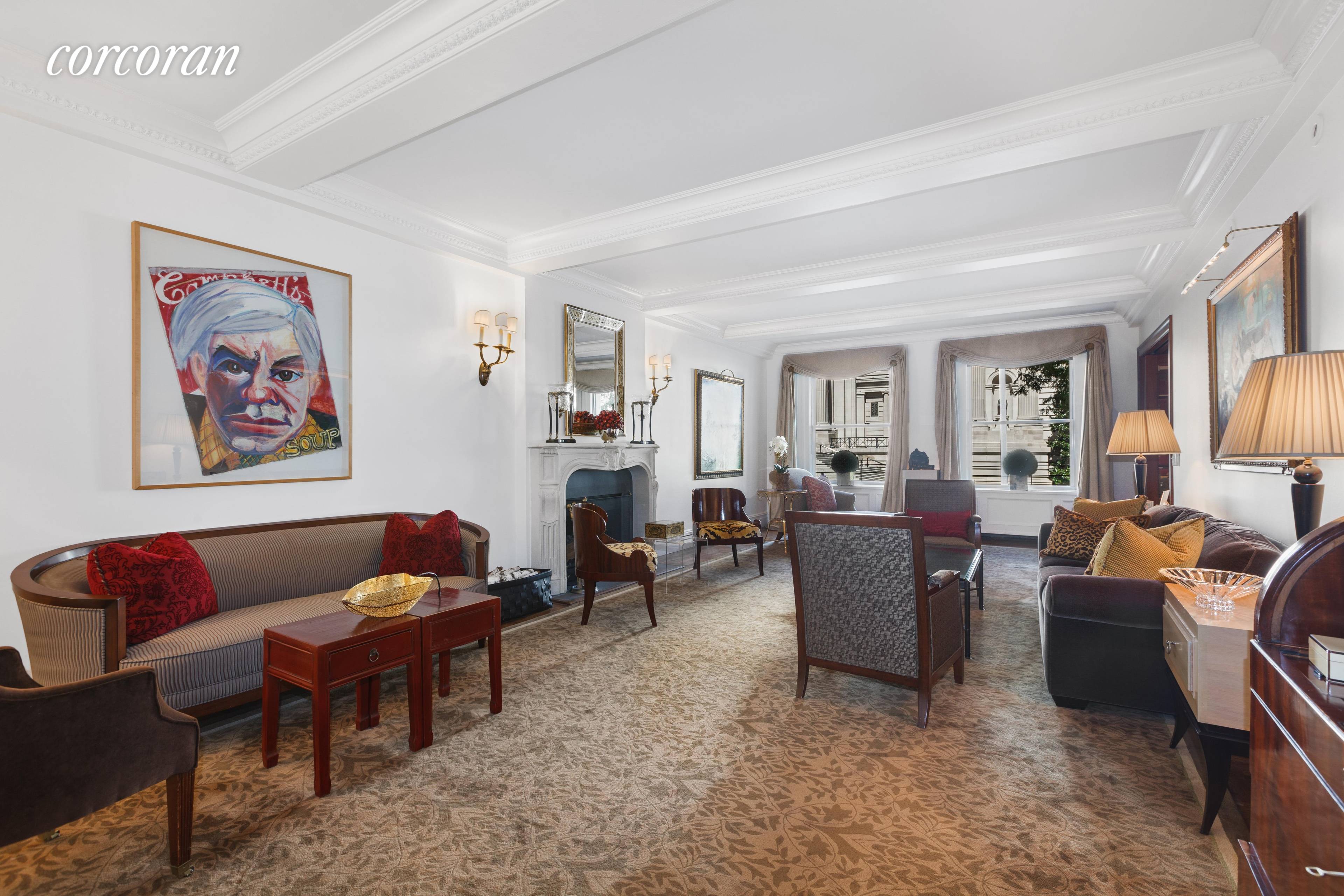 Welcome home to this expansive 10 room Fifth Avenue white glove coop.