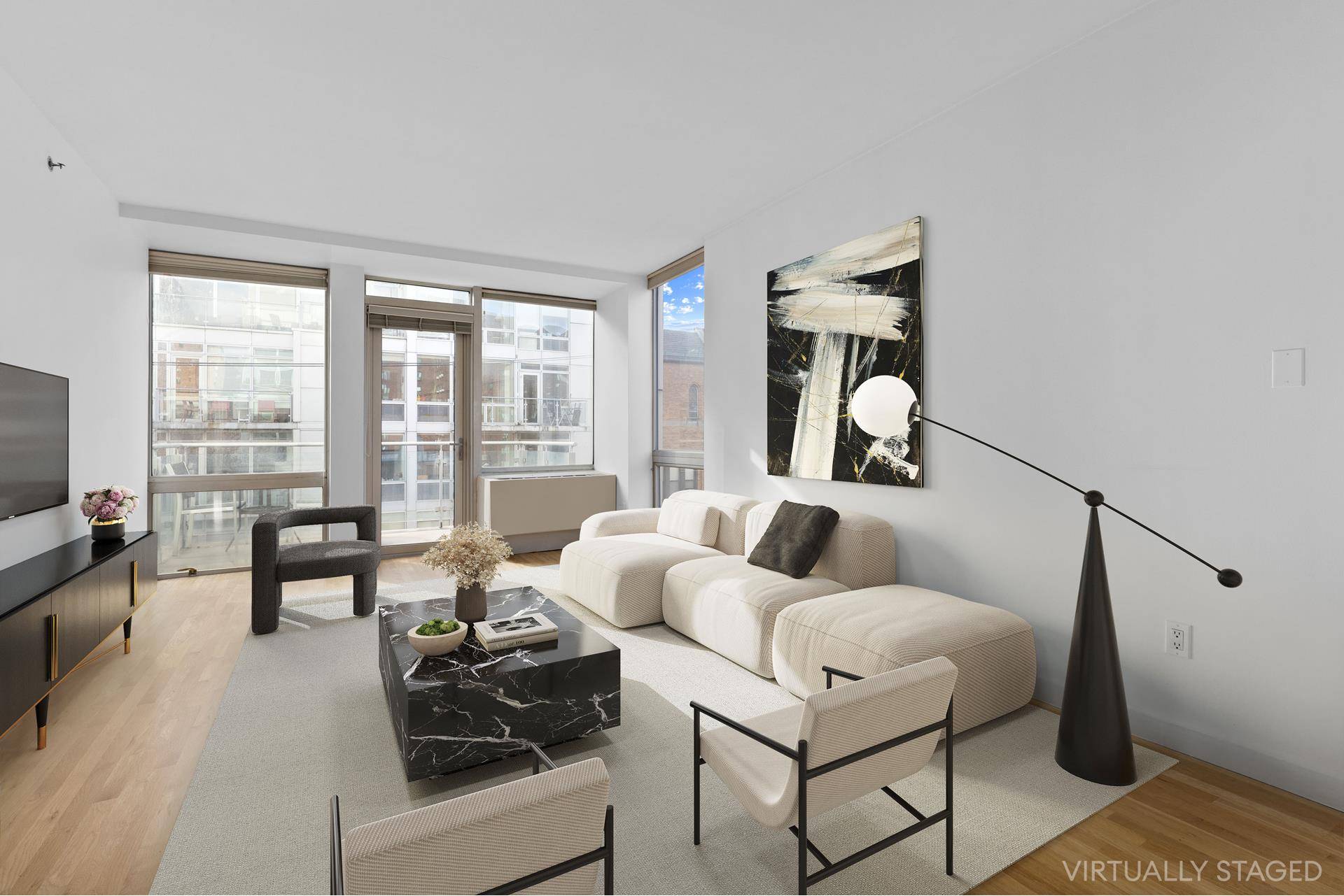 Discover perfection in this double exposed, One Bedroom sanctuary at The A Building Condominium.