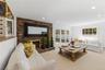 family room den with fireplace