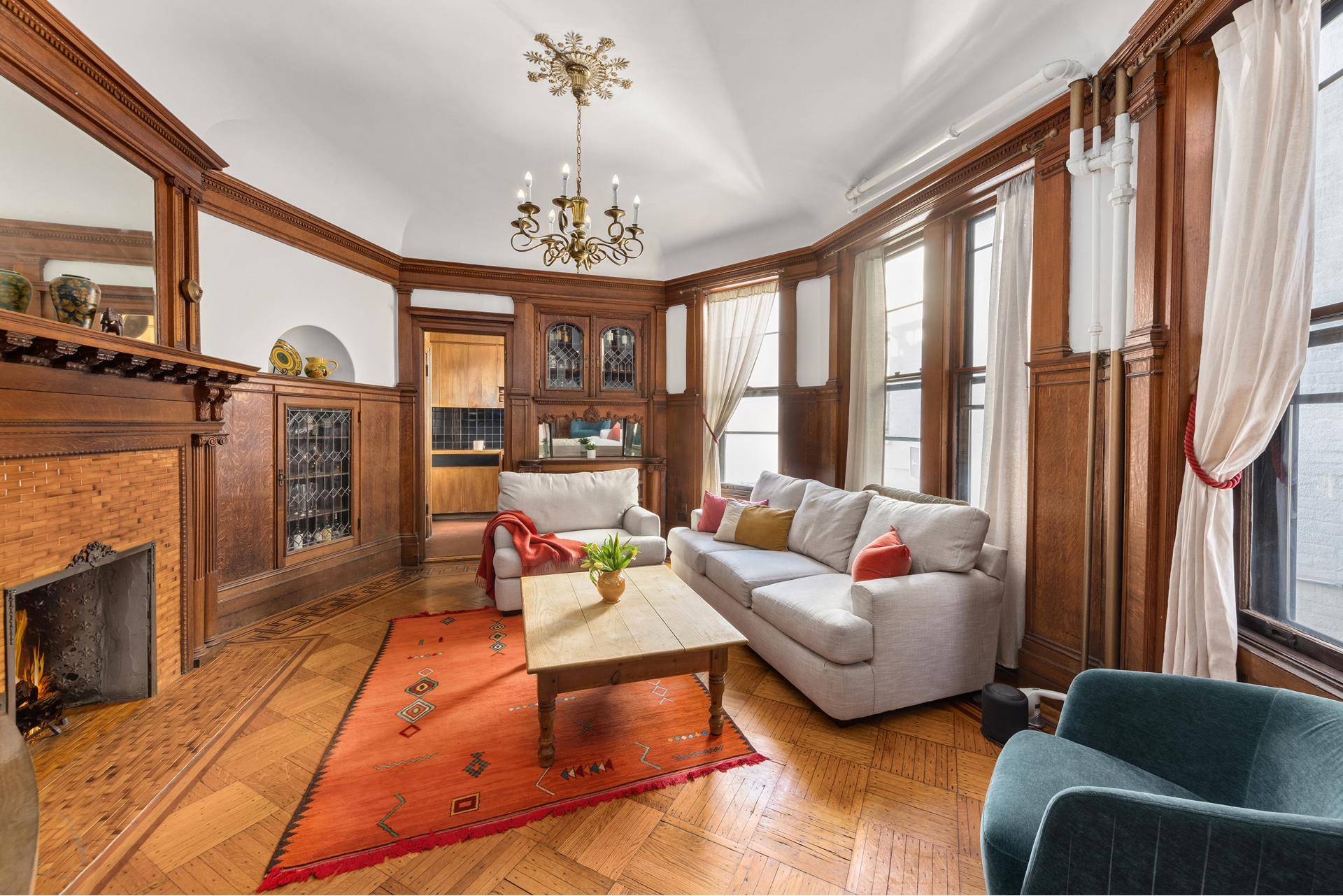 Spacious, sunny and bright best describes apartment two at 120 Prospect Park West.