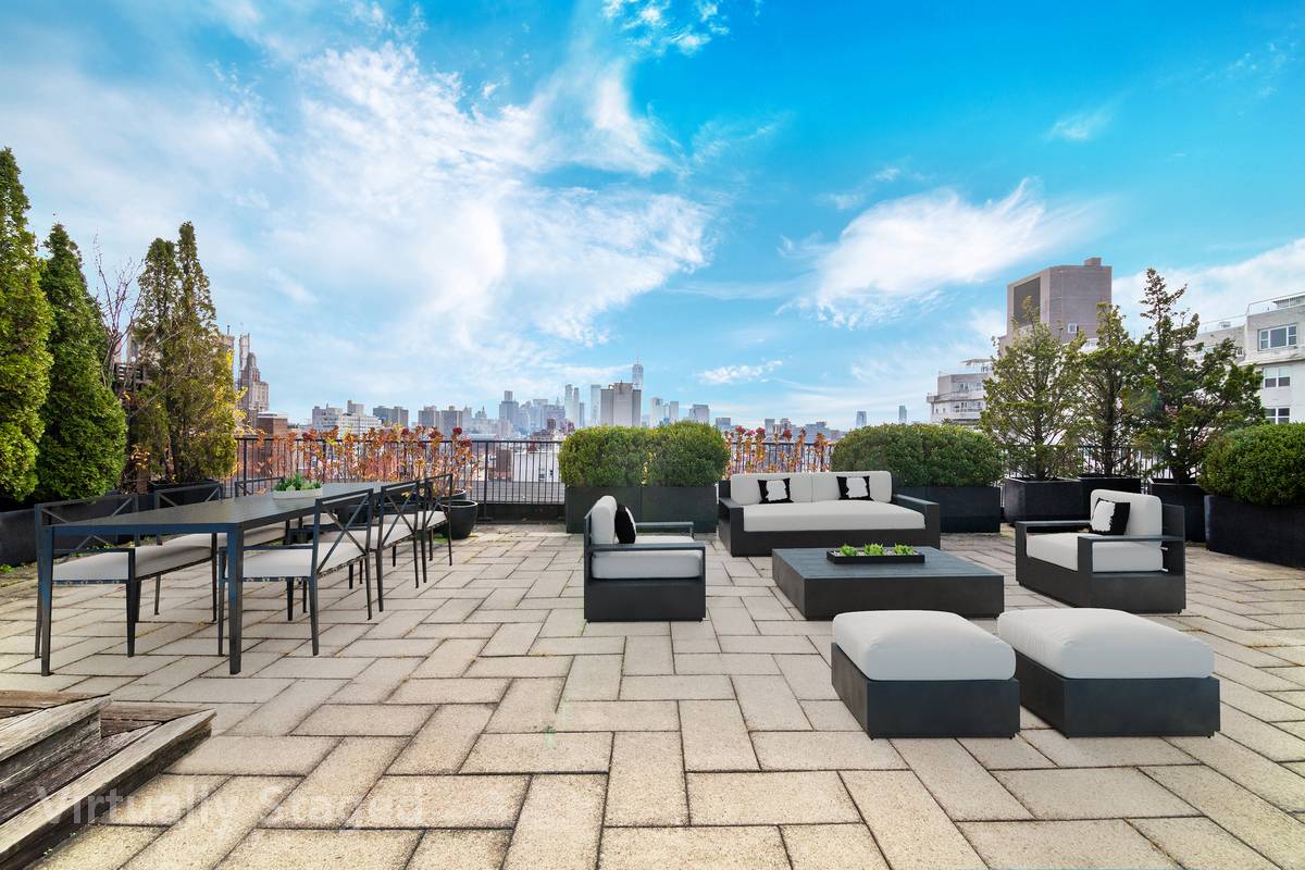 TROPHY PENTHOUSE WITHINCREDIBLE 2, 737 FOOT WRAP TERRACESpectacular 11th floor penthouse with jaw dropping terrace in the historic Greenwich Village.