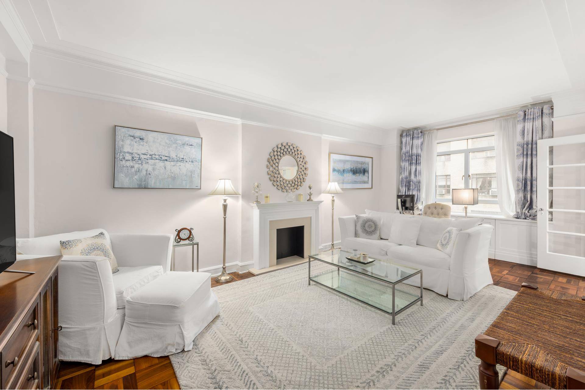 NO FEE ! Welcome to a charming, beautiful corner 1 Bedroom home, flooded with light, located in the iconic Art Deco Century Condominium.