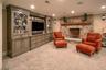 Lower level FR with Fireplace