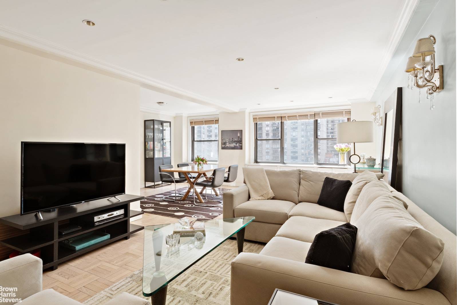 This massive approximately 1, 600 square foot gem at full service 2 Tudor City Place in Murray Hill offers voluminous living space and an outdoor terrace with city and Empire ...