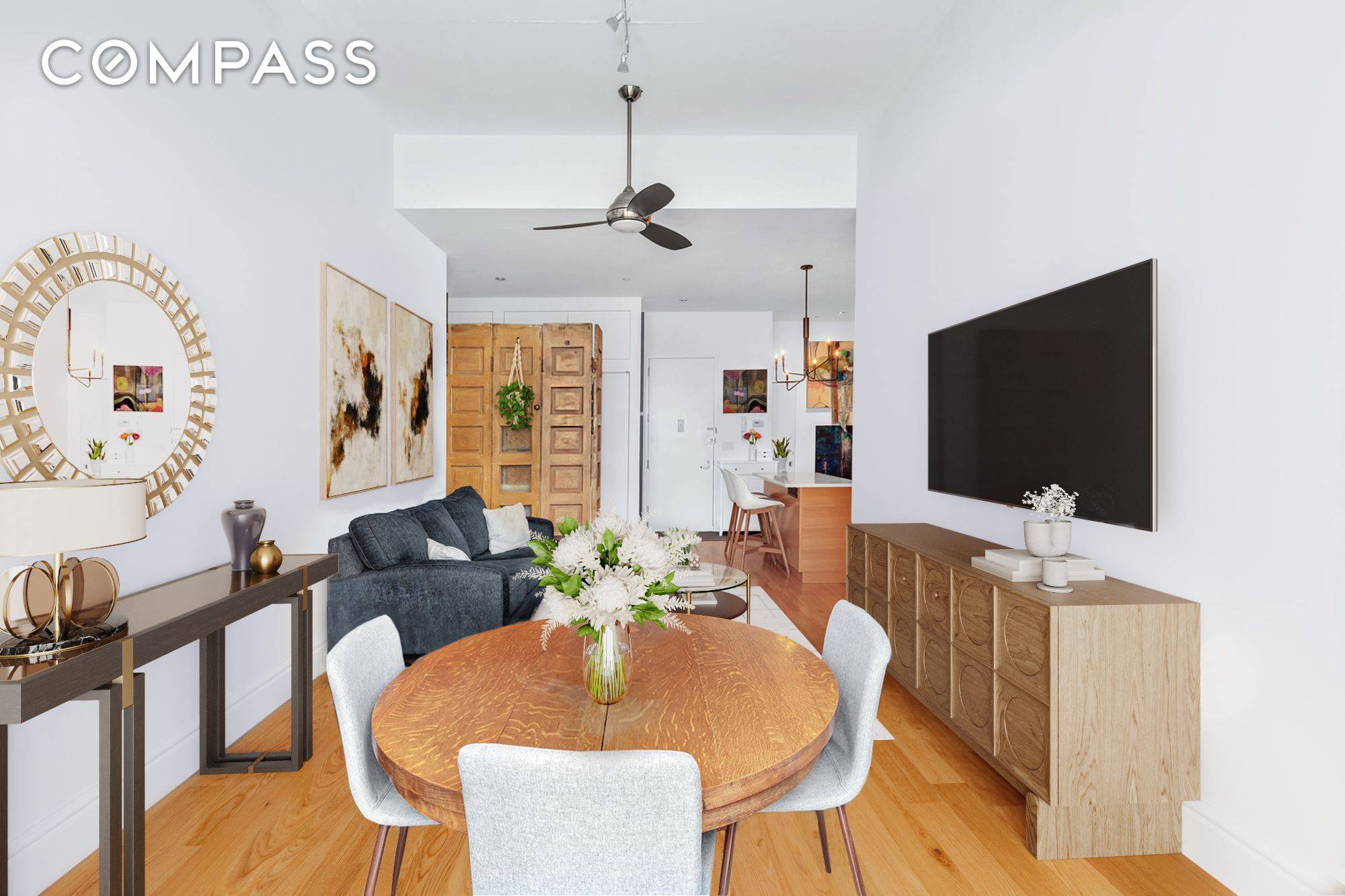 Williamsburg Historic Condo Jackson Foundry Lofts Beautiful 1BD 1BA with Private Balcony that has Freedom Tower views, Loft layout with Soaring 16 Ceilings, Open Kitchen with Integrated Stainless Steel appliances ...