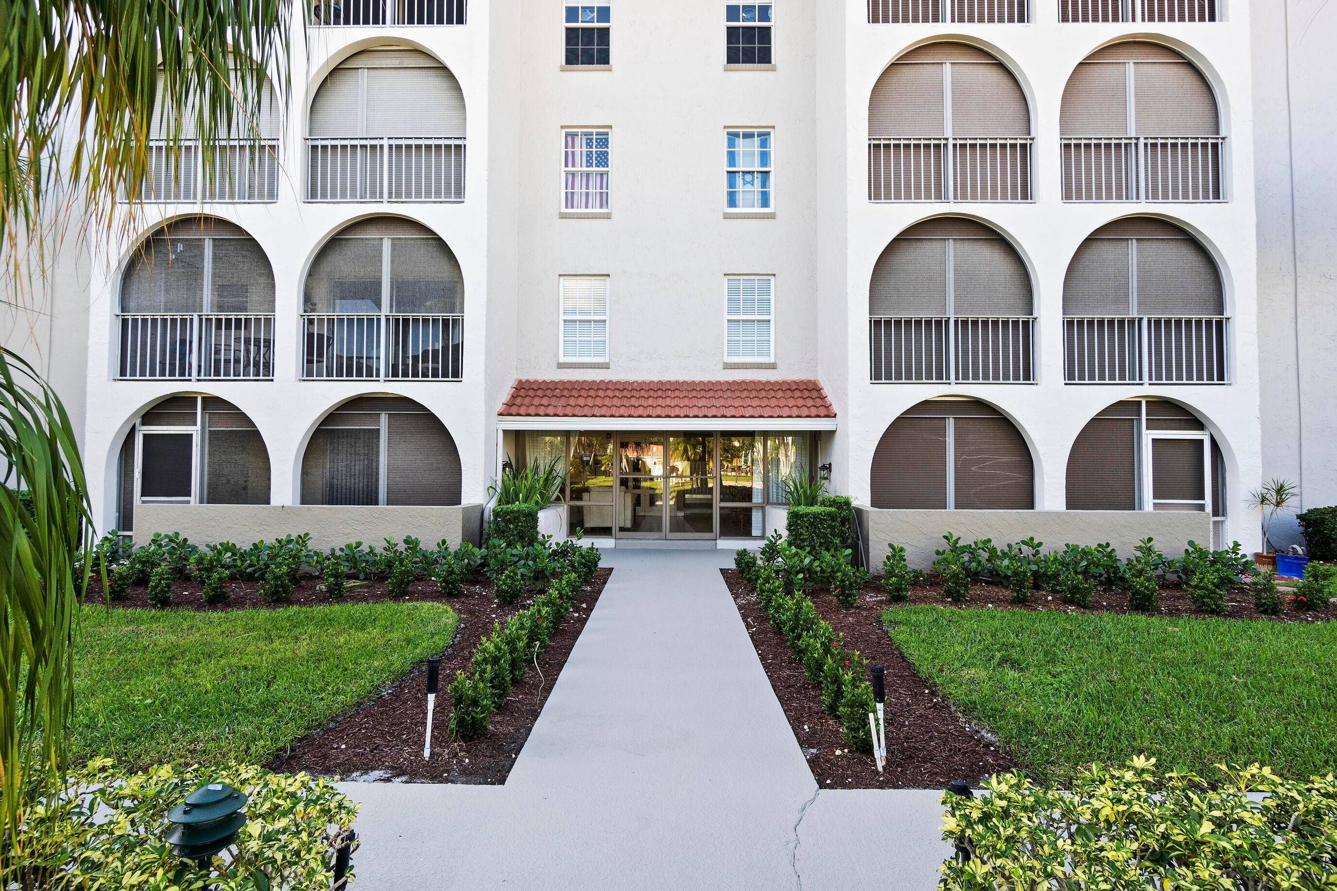 Beautifully redone East Boca 2 2 condo in 55 community, updated granite kitchen with wood soft close cabinets, stainless steel appliances, custom buffet for extra storage in dining area.