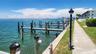 Free boat docks line the bayfront seawall. Docks accomodate boats up to 30'