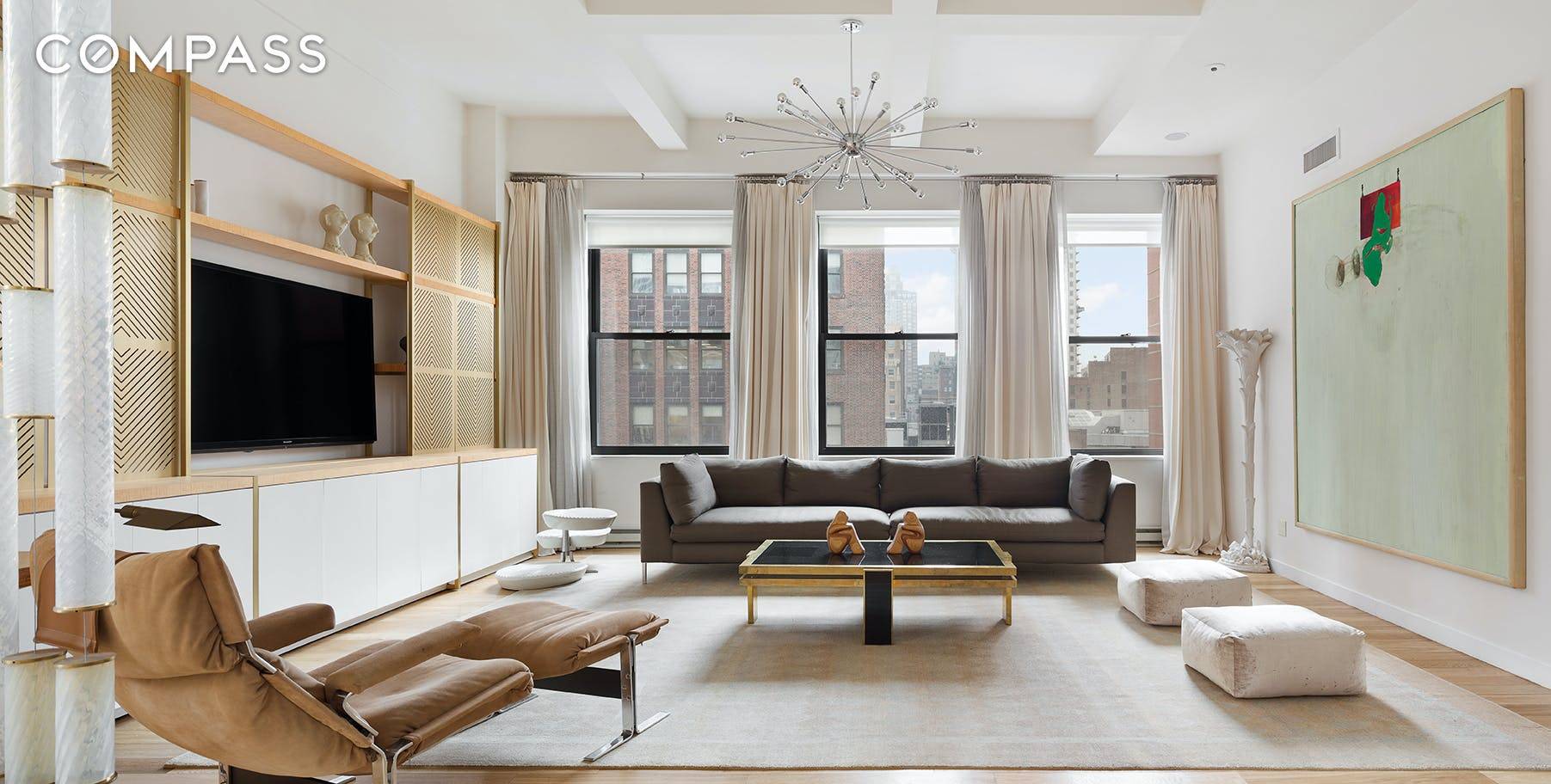 A very serene PH is available in a boutique condo building just off 5th Avenue with Empire State Building views.