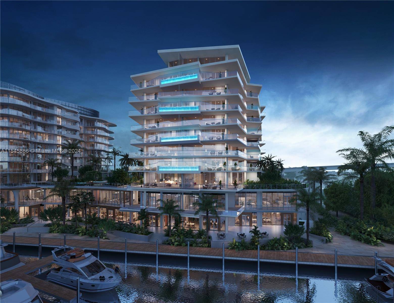 Situated within the transformed Pier Sixty Six property, Indigo Condominium 803 features an expansive wraparound terrace adorned with a luminous private plunge pool for an elevated indoor outdoor living experience, ...
