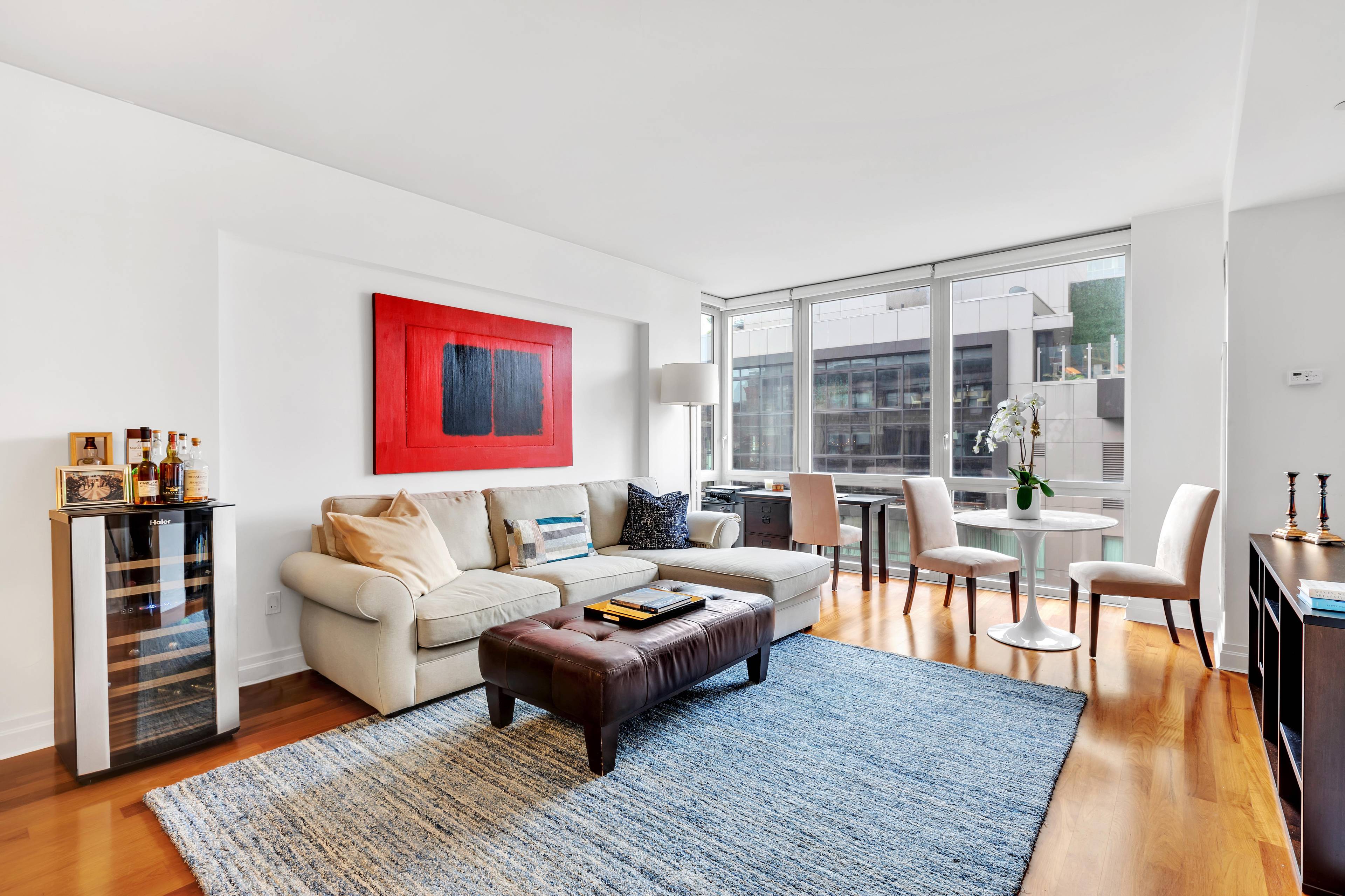 Apartment 20C at 39 East 29th Street is a dramatic space with high ceilings, imported teak hardwood floors, and floor to ceiling windows that create an ambiance of opulence and ...