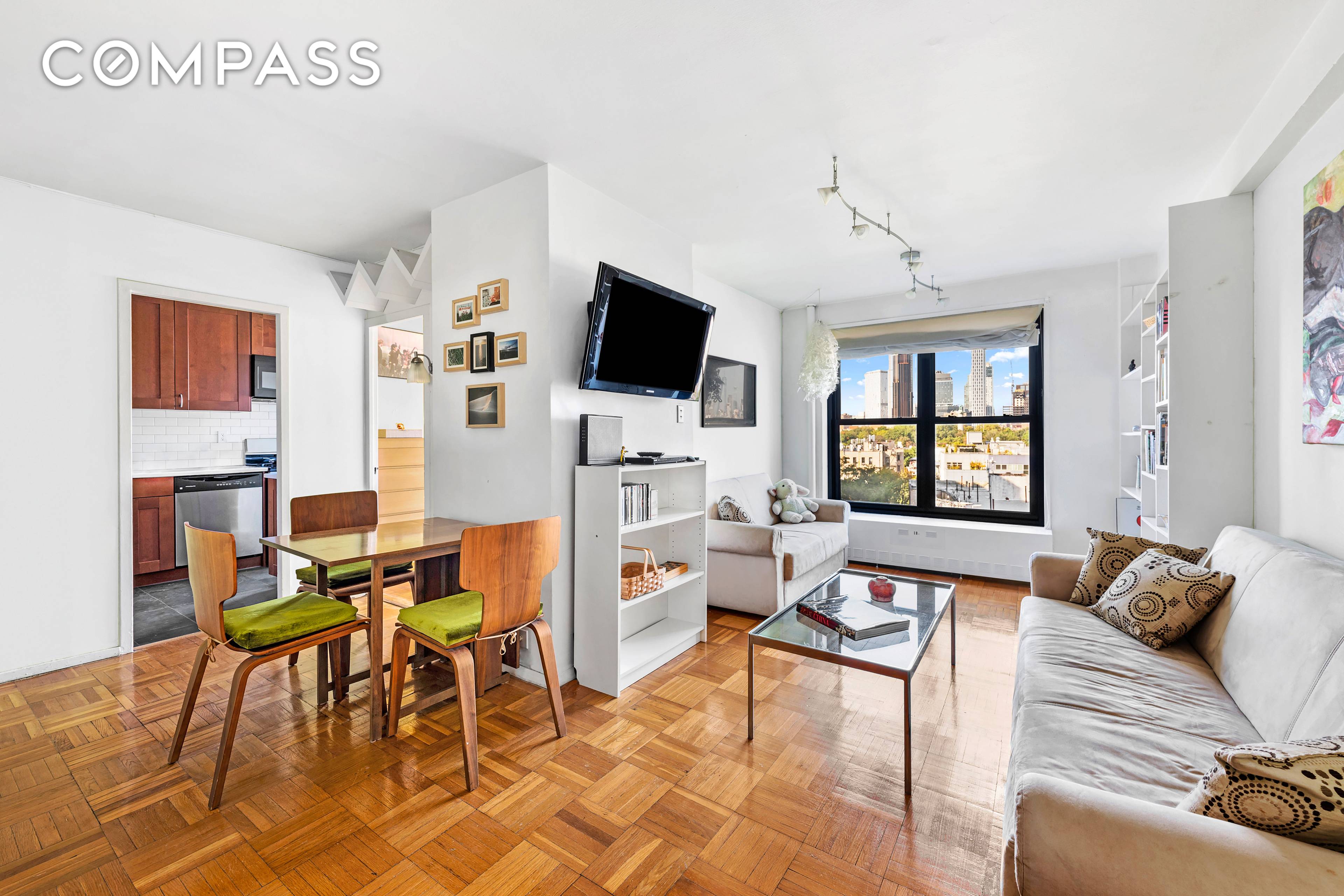 Convertible 2 bedroom apartment with sweeping views and a renovated kitchen for sale in the desirable Clinton Hill Co Ops North Campus.