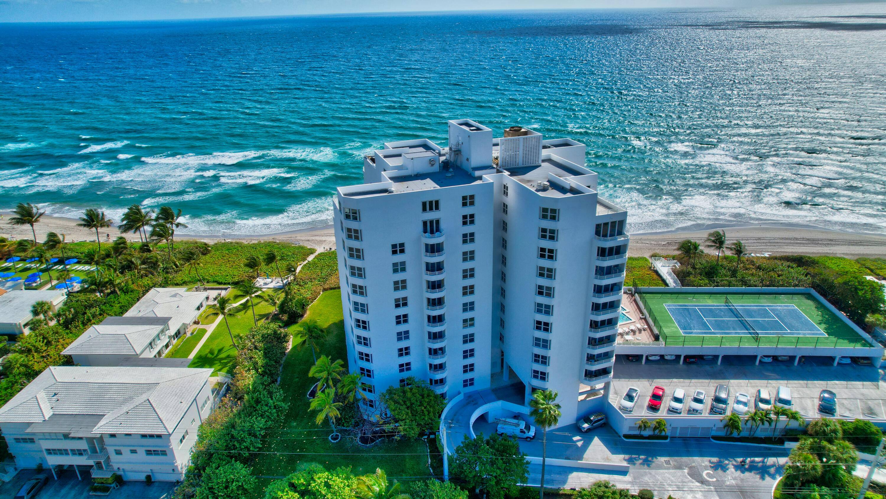 Rarely available oceanfront penthouse duplex with oversized balcony and breathtaking panoramic views.