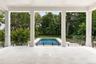 Pool & Backyard View from Covered Patio