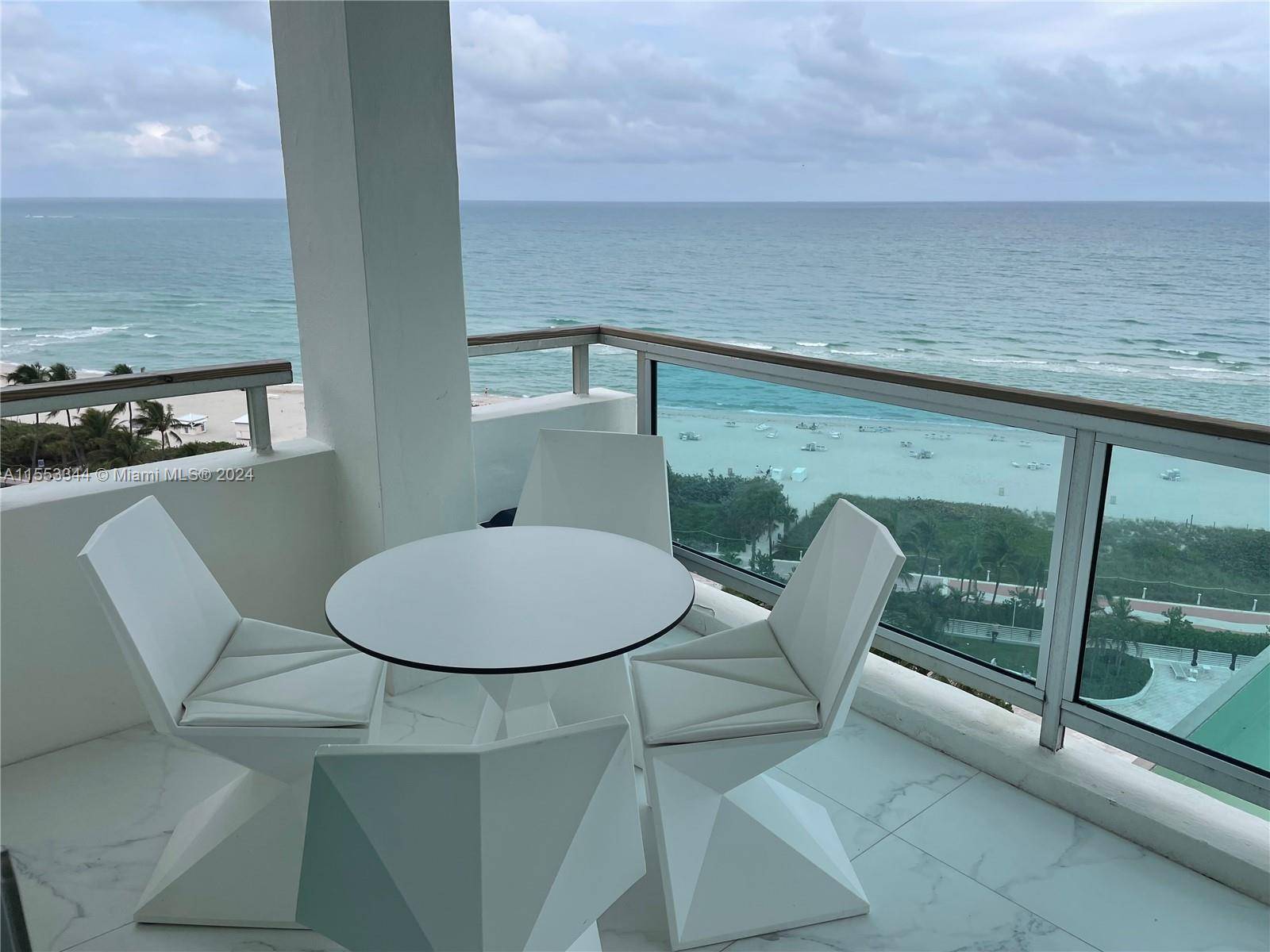 Luxurious ocean front condo on Collins Ave Miami Beach.
