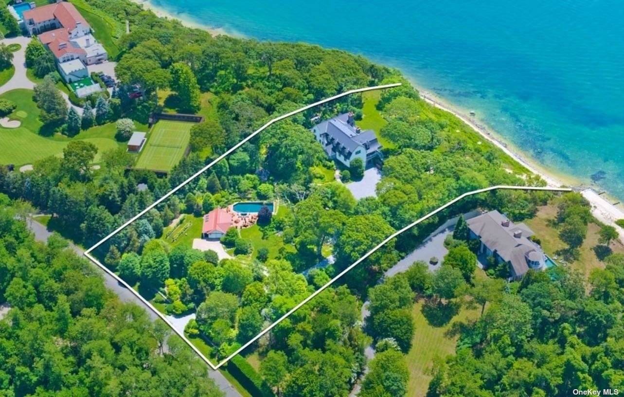 Situated on almost 3 acres in one of the Hamptons' most exclusive, private and quiet gated communities, this custom built 8, 300 sq.