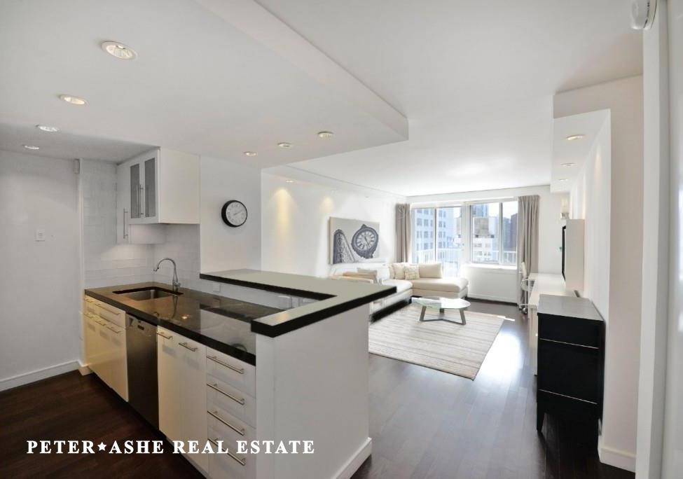 Indulge in luxury with this stunning one bedroom apartment boasting an open chef s kitchen adorned with granite countertops and stainless steel appliances, perfect for hosting memorable gatherings.