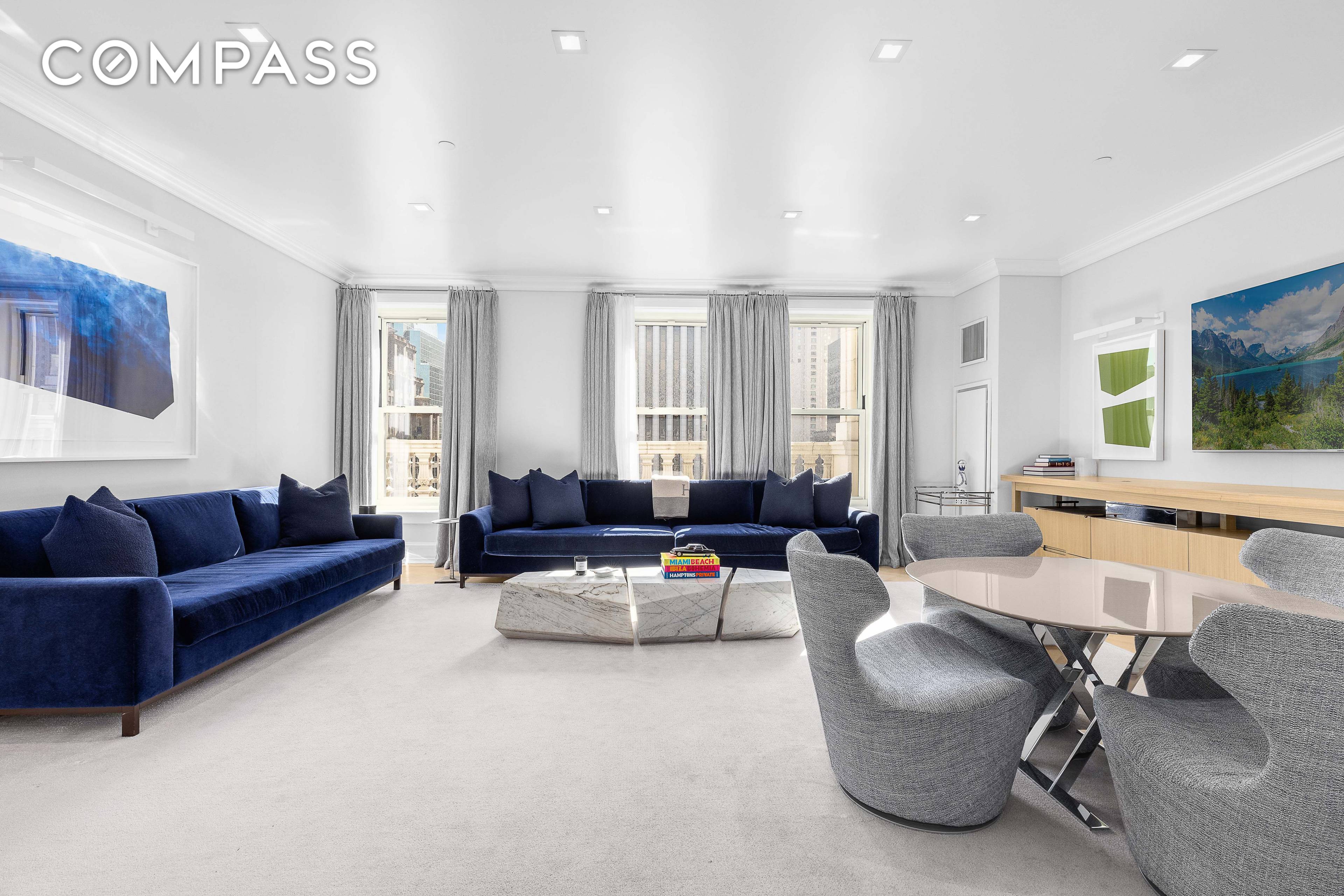 Completely renovated and designed to perfection, Residence 1511 at the world renowned Plaza is in mint condition and overlooks the historic Grand Army Plaza with a wrap around balustrade terrace ...